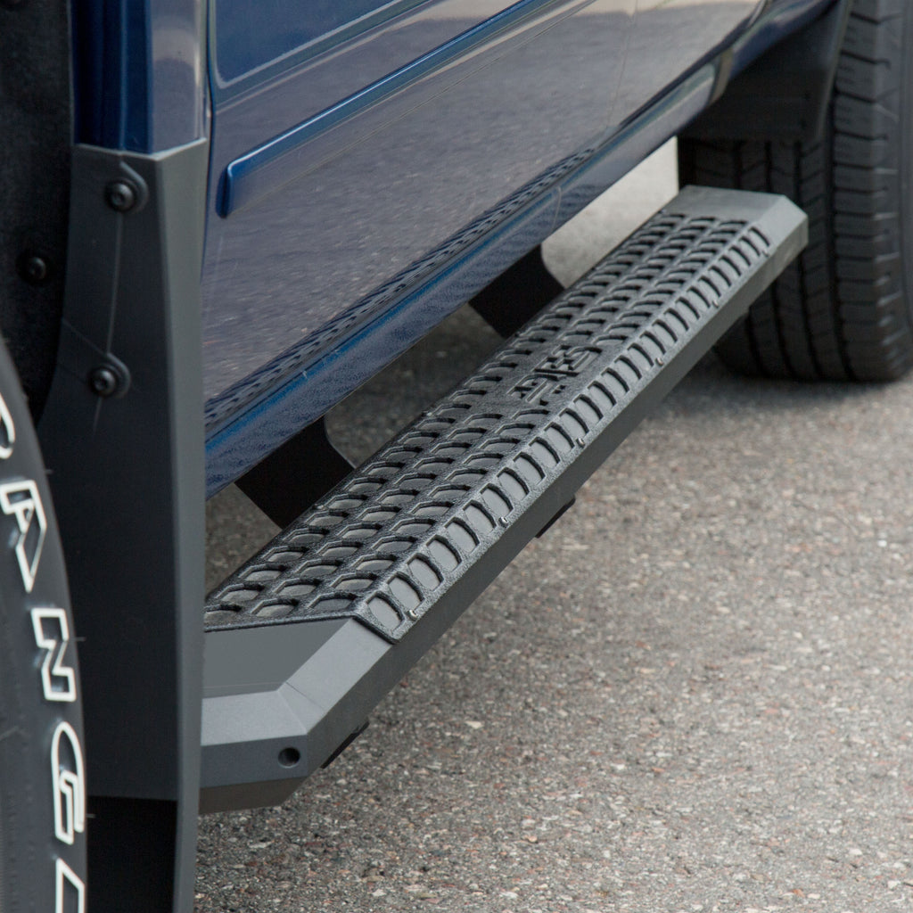 ARIES AdvantEDGE 5-1/2" x 75" Black Aluminum Side Bars, 2019 Chevy/GMC Silverado/Sierra 1500 LD/Limited