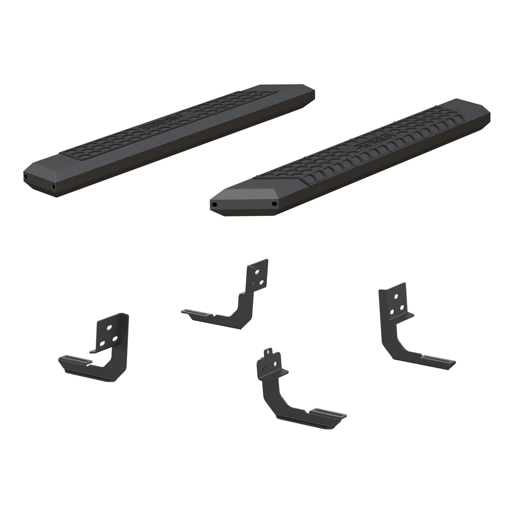 ARIES AdvantEDGE 5-1/2" x 53" Black Aluminum Side Bars, 2019-2026 Ram 2500/3500
