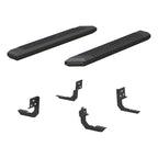 ARIES AdvantEDGE 5-1/2" x 53" Black Aluminum Side Bars, 2019-2026 Ram 2500/3500