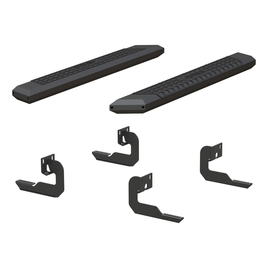 ARIES AdvantEDGE 5-1/2" x 53" Black Aluminum Side Bars, 2009-2014 Ford F-150