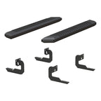 ARIES AdvantEDGE 5-1/2" x 53" Black Aluminum Side Bars, 2009-2014 Ford F-150