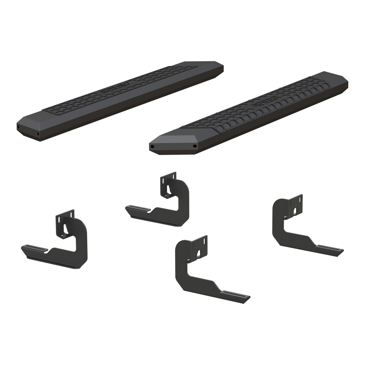 ARIES AdvantEDGE 5-1/2" x 53" Black Aluminum Side Bars, 2009-2014 Ford F-150