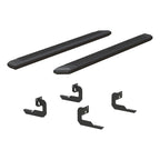ARIES AdvantEDGE 5-1/2" x 85" Black Aluminum Side Bars, 2009-2014 Ford F-150