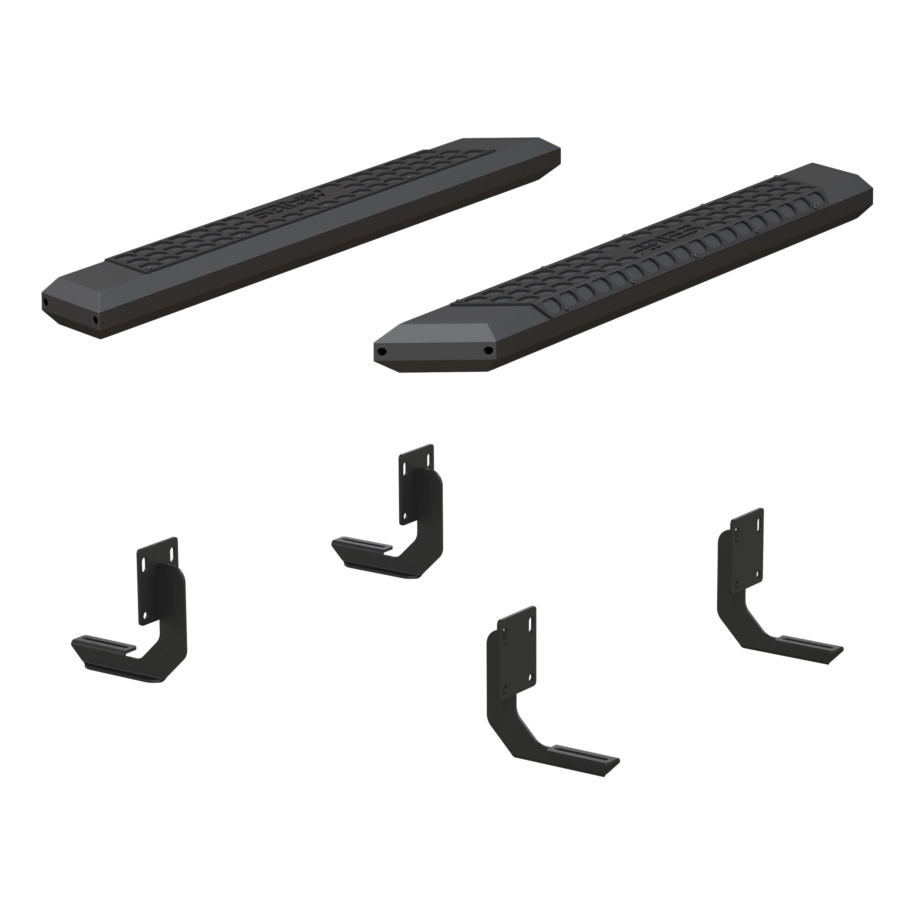ARIES AdvantEDGE 5-1/2" x 53" Black Aluminum Side Bars, 1999-2016 Ford F-250/F-350 Super Duty
