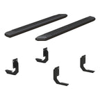 ARIES AdvantEDGE 5-1/2" x 75" Black Aluminum Side Bars, 1999-2016 Ford F-250/F-350 Super Duty