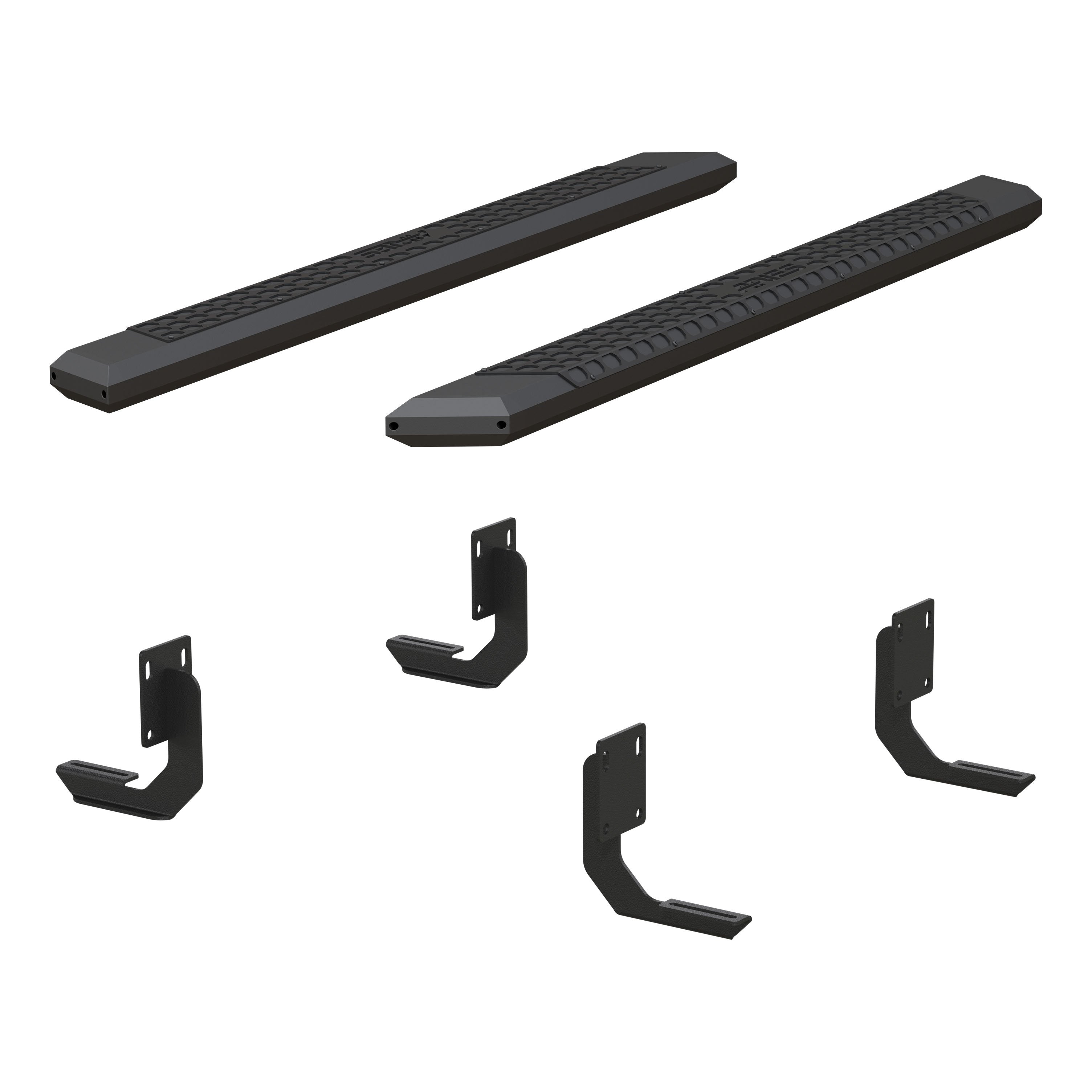 ARIES AdvantEDGE 5-1/2" x 75" Black Aluminum Side Bars, 1999-2016 Ford F-250/F-350 Super Duty