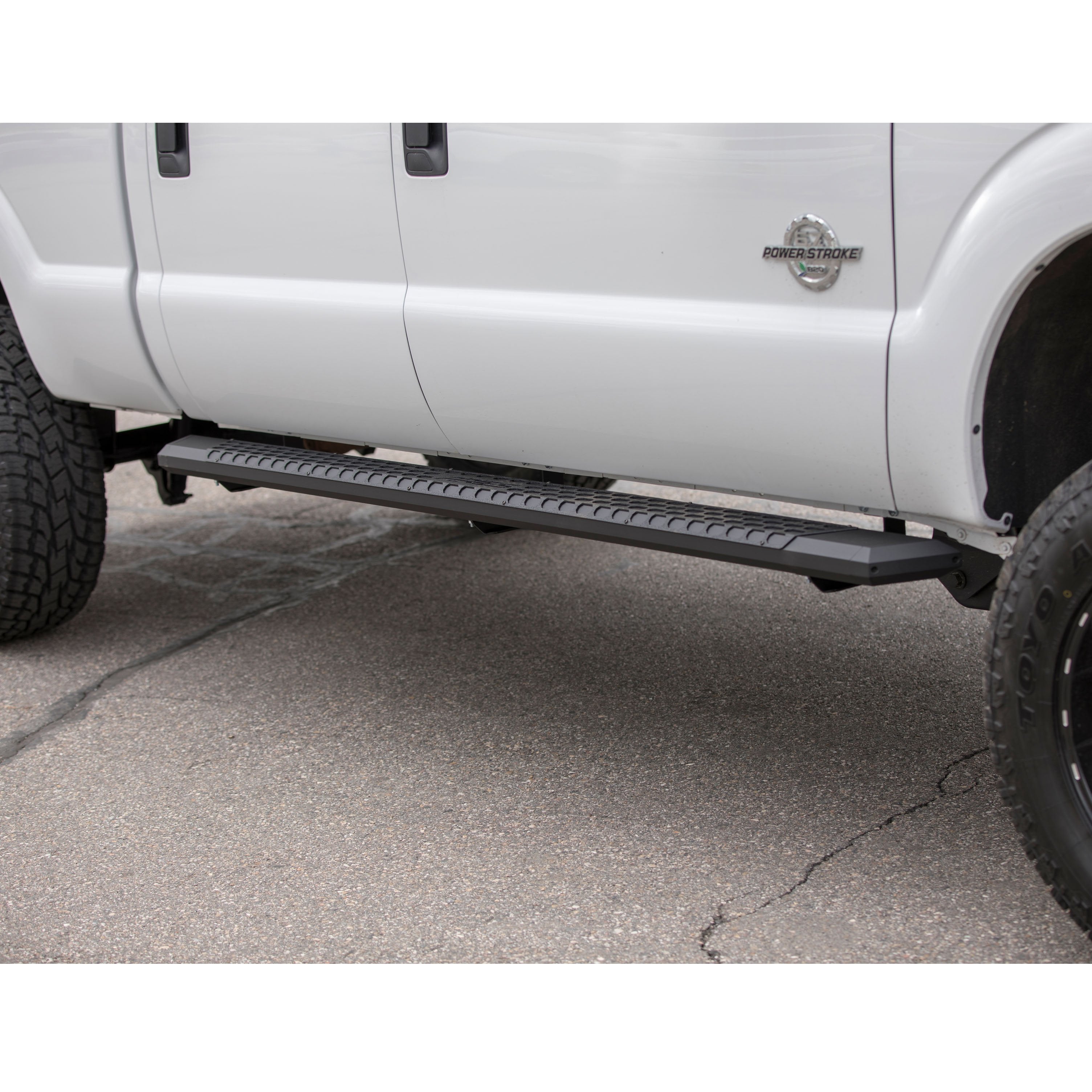 ARIES AdvantEDGE 5-1/2" x 75" Black Aluminum Side Bars, 1999-2016 Ford F-250/F-350 Super Duty