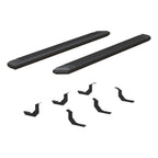 ARIES AdvantEDGE 5-1/2" x 85" Black Aluminum Side Bars, 2007-2021 Toyota Tundra