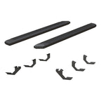ARIES AdvantEDGE 5-1/2" x 85" Black Aluminum Side Bars, 2015-2023 Toyota Tacoma