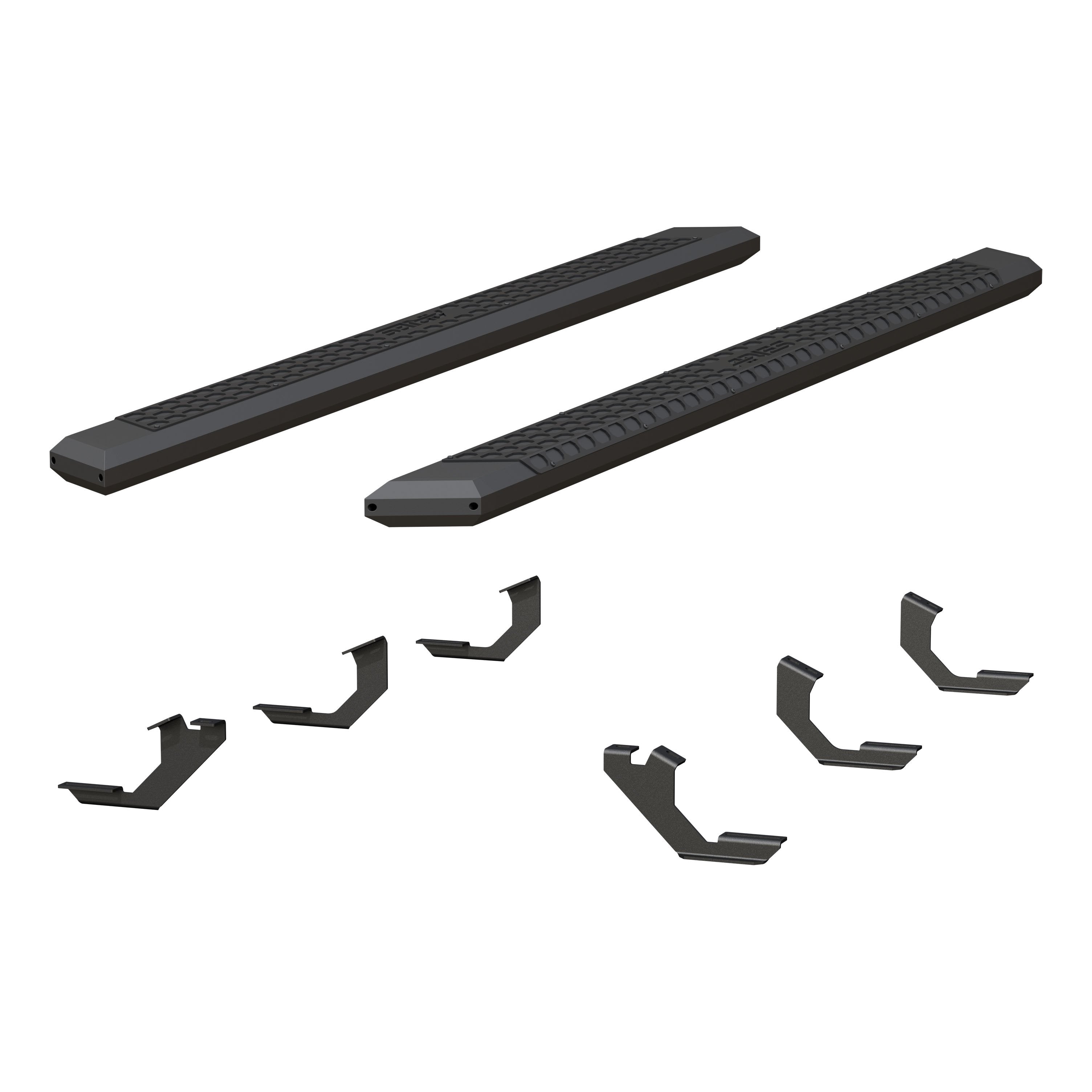 ARIES AdvantEDGE 5-1/2" x 85" Black Aluminum Side Bars, 2015-2023 Toyota Tacoma
