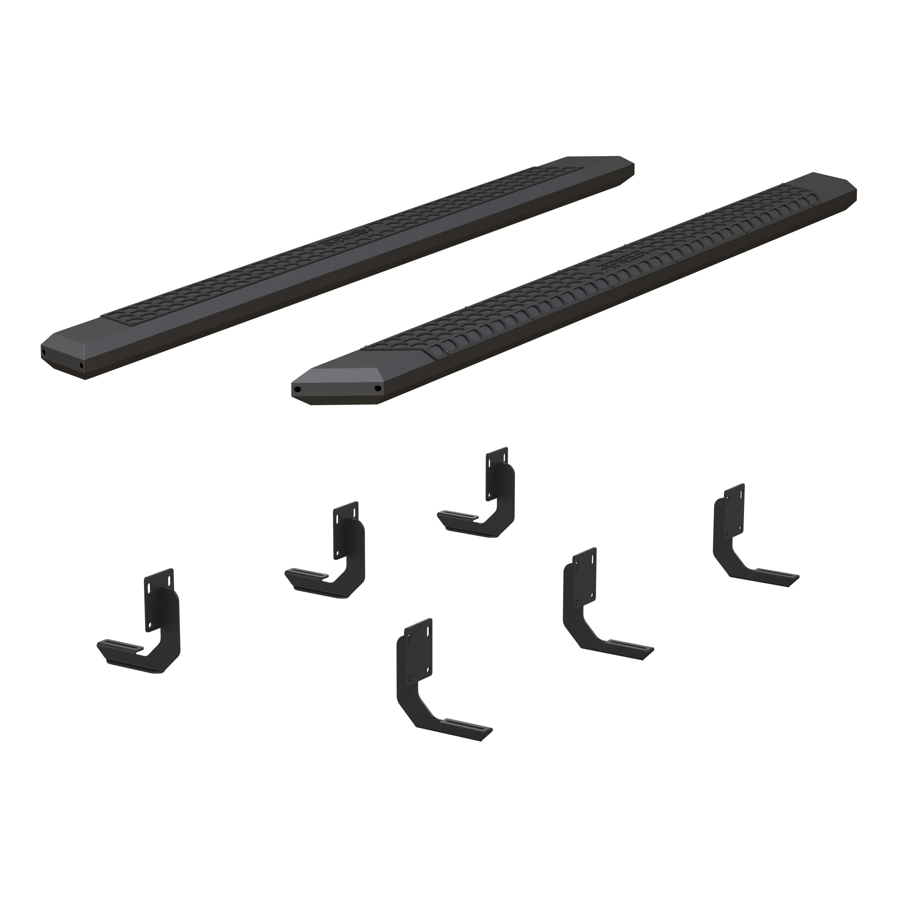 ARIES AdvantEDGE 5-1/2" x 91" Black Aluminum Side Bars, 1999-2016 Ford F-250/F-350/F-450 Super Duty