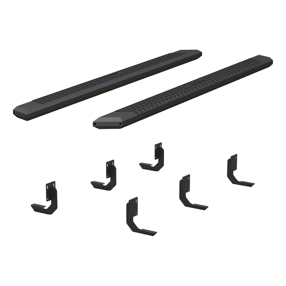 ARIES AdvantEDGE 5-1/2" x 91" Black Aluminum Side Bars, 1999-2016 Ford F-250/F-350/F-450 Super Duty