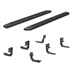 ARIES AdvantEDGE 5-1/2" x 91" Black Aluminum Side Bars, 2019-2026 Ram 2500/3500