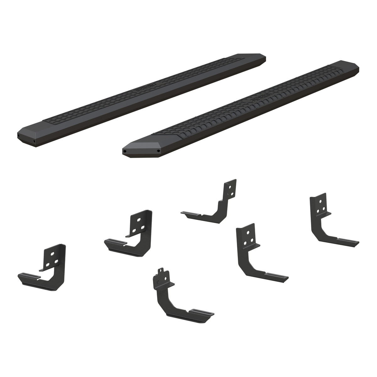 ARIES AdvantEDGE 5-1/2" x 91" Black Aluminum Side Bars, 2019-2026 Ram 2500/3500