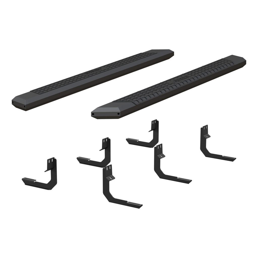 ARIES AdvantEDGE 5-1/2" x 75" Black Aluminum Side Bars, 2017-2018 Nissan TITAN