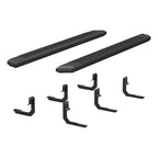 ARIES AdvantEDGE 5-1/2" x 75" Black Aluminum Side Bars, 2017-2018 Nissan TITAN