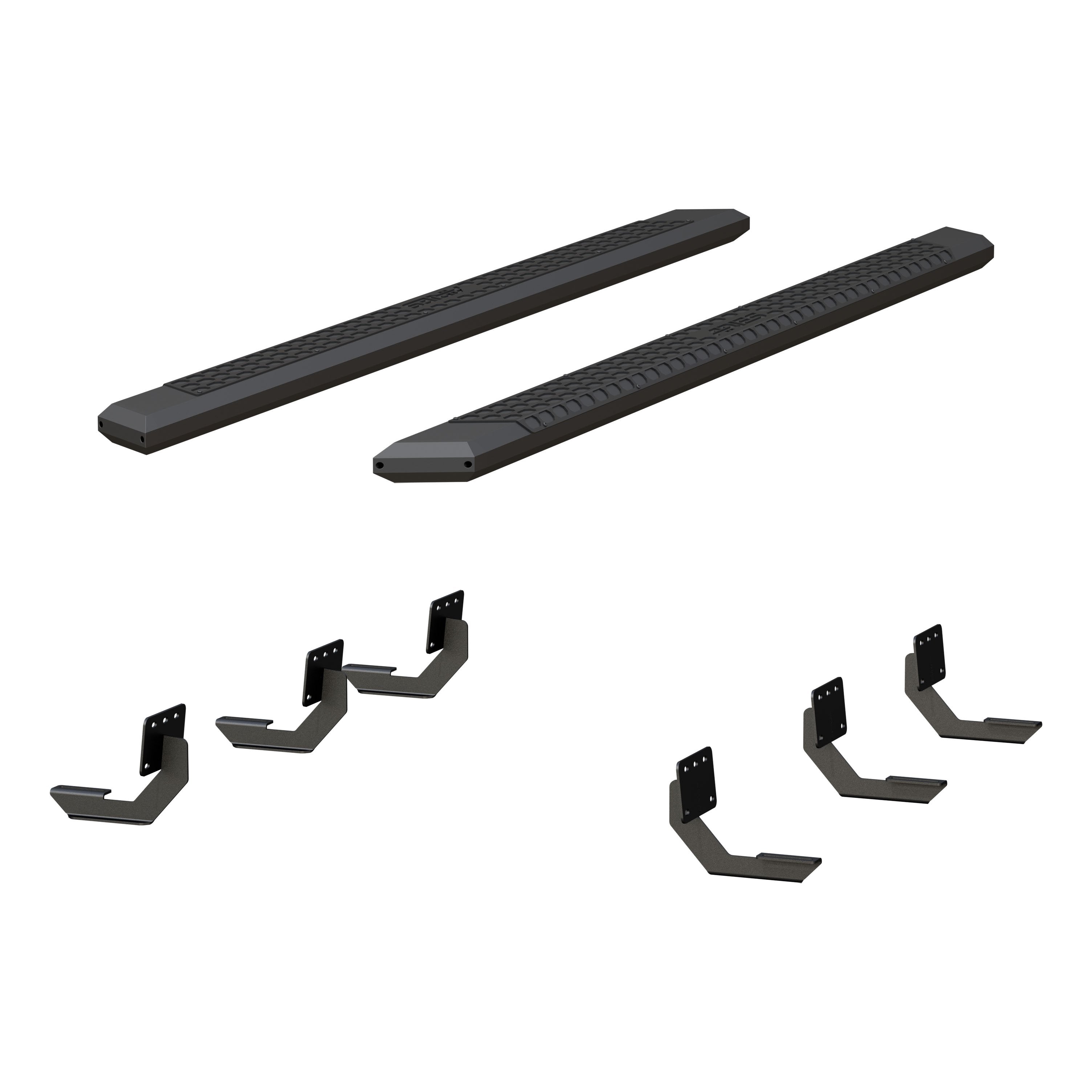 ARIES AdvantEDGE 5-1/2" x 91" Black Aluminum Side Bars, 2019-2026 Ram 1500