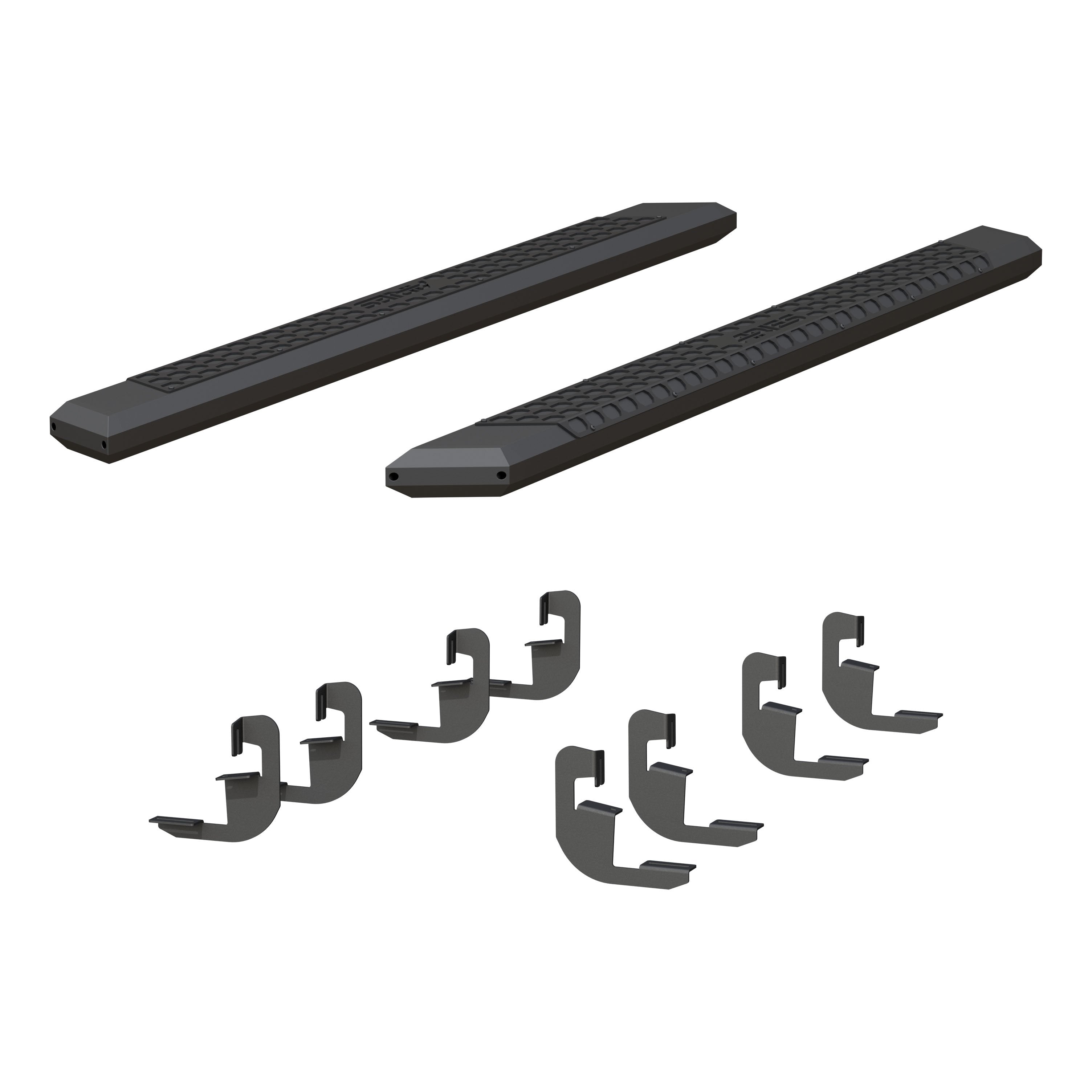 ARIES AdvantEDGE 5-1/2" x 75" Aluminum Side Bars, 2019-2026 Chevy/GMC Silverado/Sierra 1500, 2020-2026 Chevy/GMC Silverado/Sierra 2500HD/3500HD