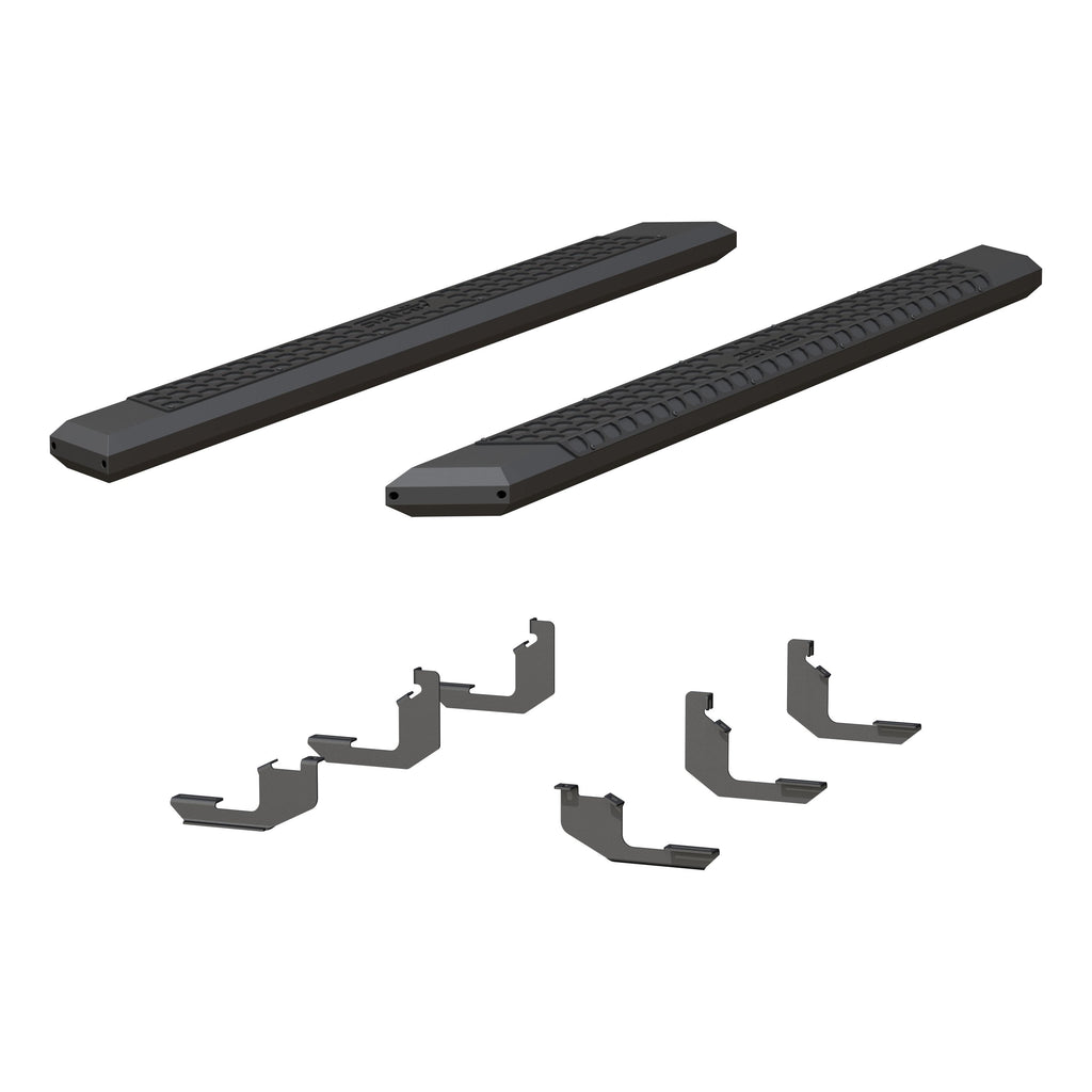 ARIES AdvantEDGE 5-1/2" x 85" Black Aluminum Side Bars, 2019-2026 Ford Ranger