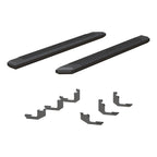 ARIES AdvantEDGE 5-1/2" x 85" Black Aluminum Side Bars, 2019-2026 Ford Ranger