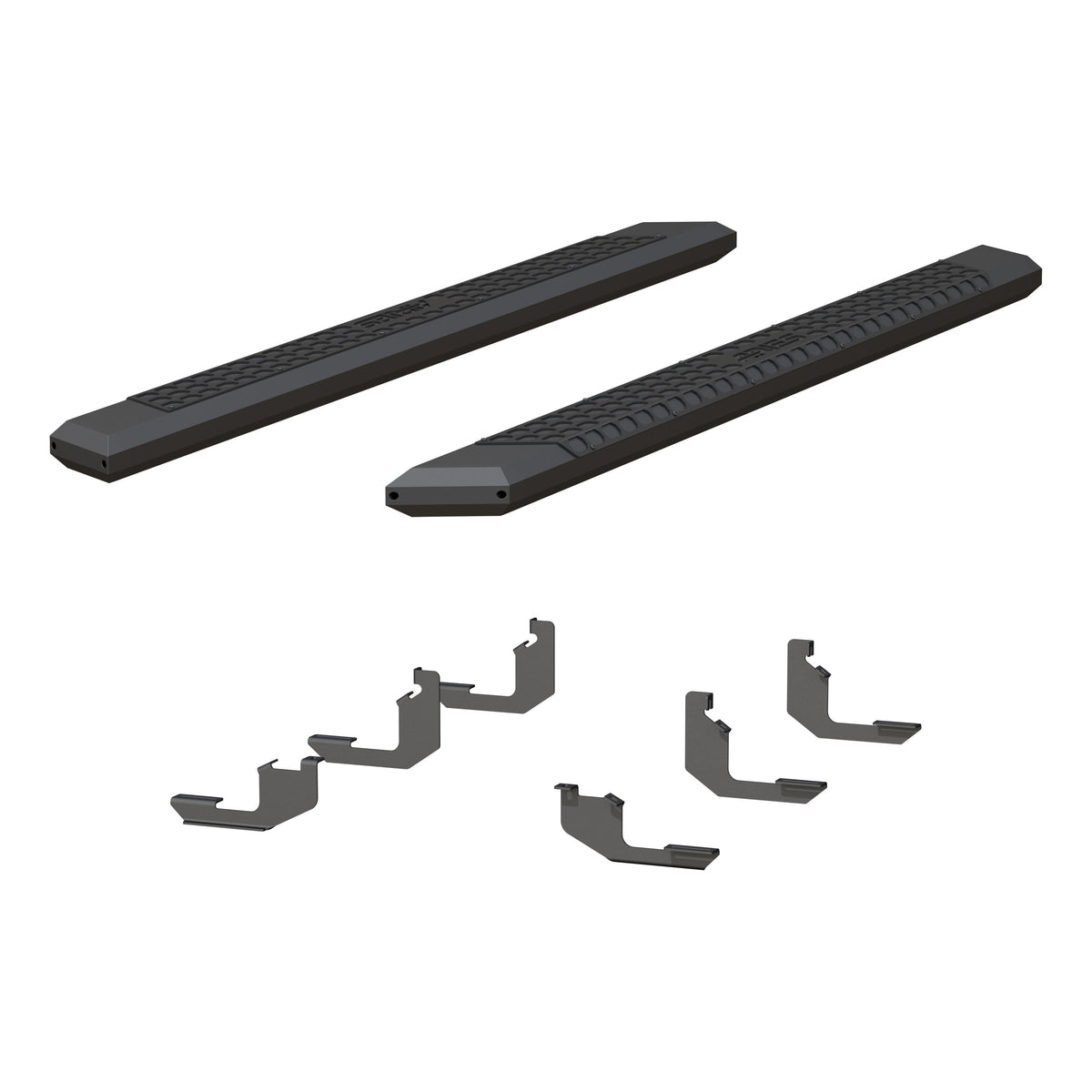 ARIES AdvantEDGE 5-1/2" x 85" Black Aluminum Side Bars, 2019-2026 Ford Ranger