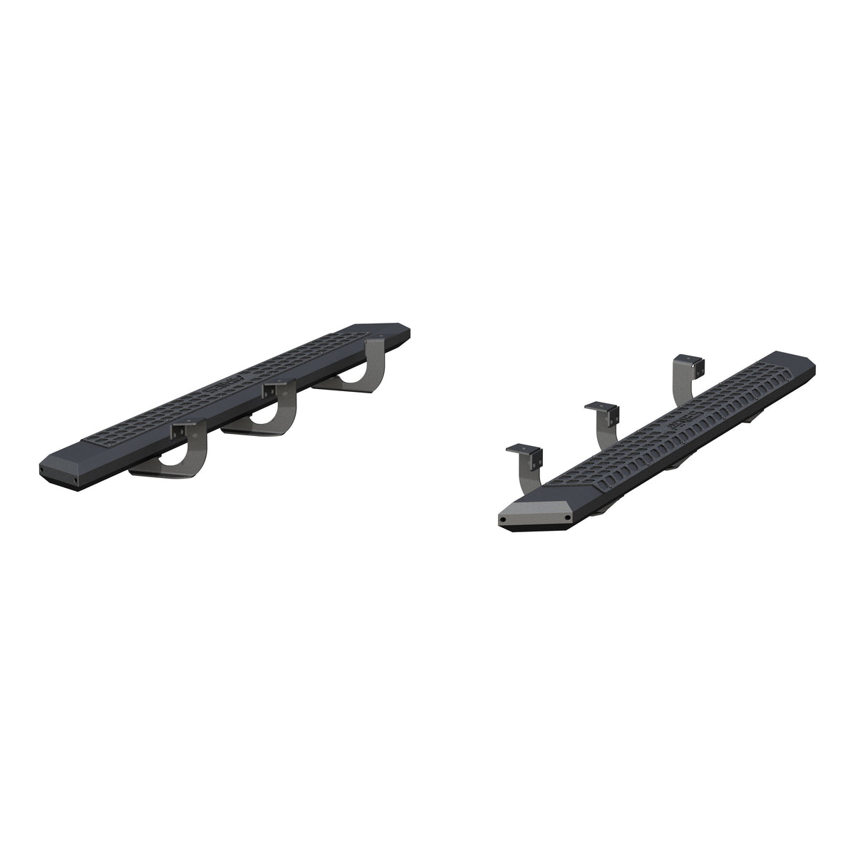 ARIES AdvantEDGE 5-1/2" x 75" Black Aluminum Side Bars, 2020-2026 Ford Explorer