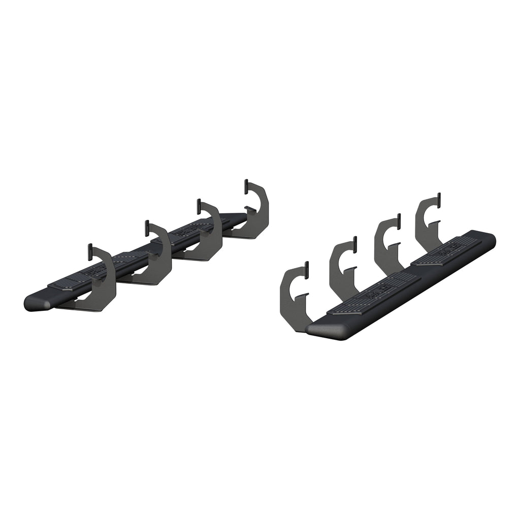 ARIES AscentStep 5-1/2" x 75" Black Steel Running Boards, 2019 Chevy/GMC Silverado/Sierra 1500 LD/Limited