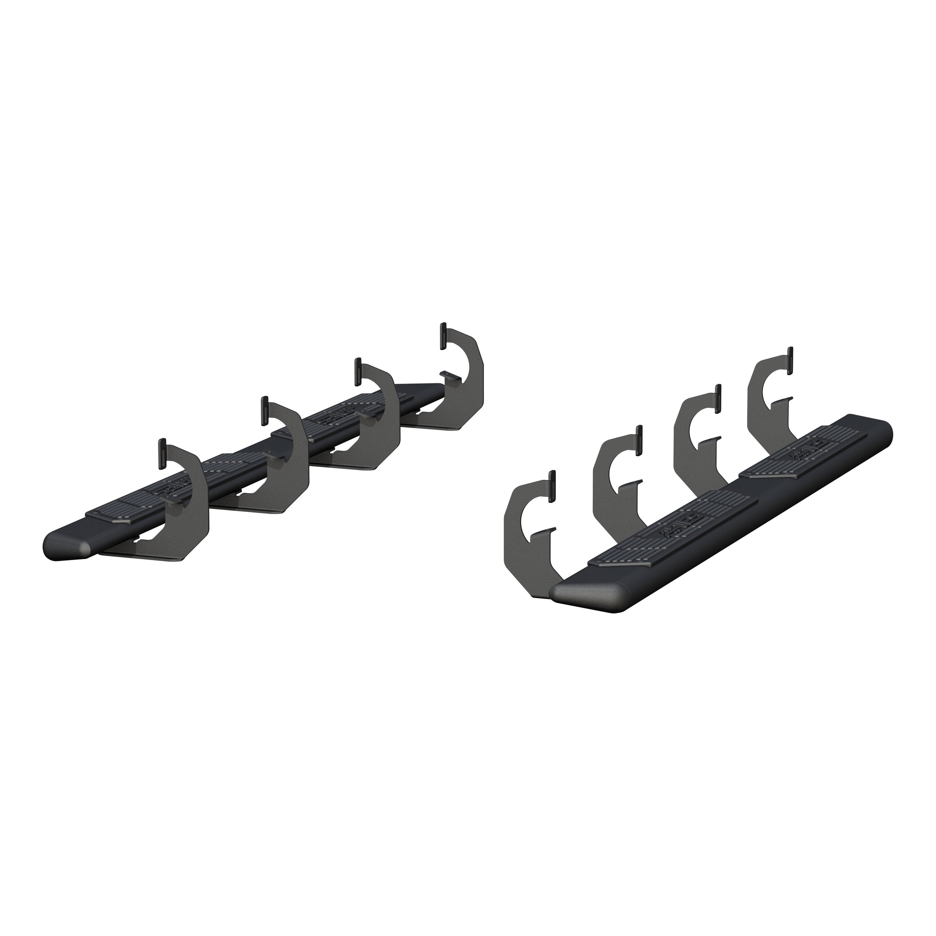 ARIES AscentStep 5-1/2" x 75" Black Steel Running Boards, 2019 Chevy/GMC Silverado/Sierra 1500 LD/Limited