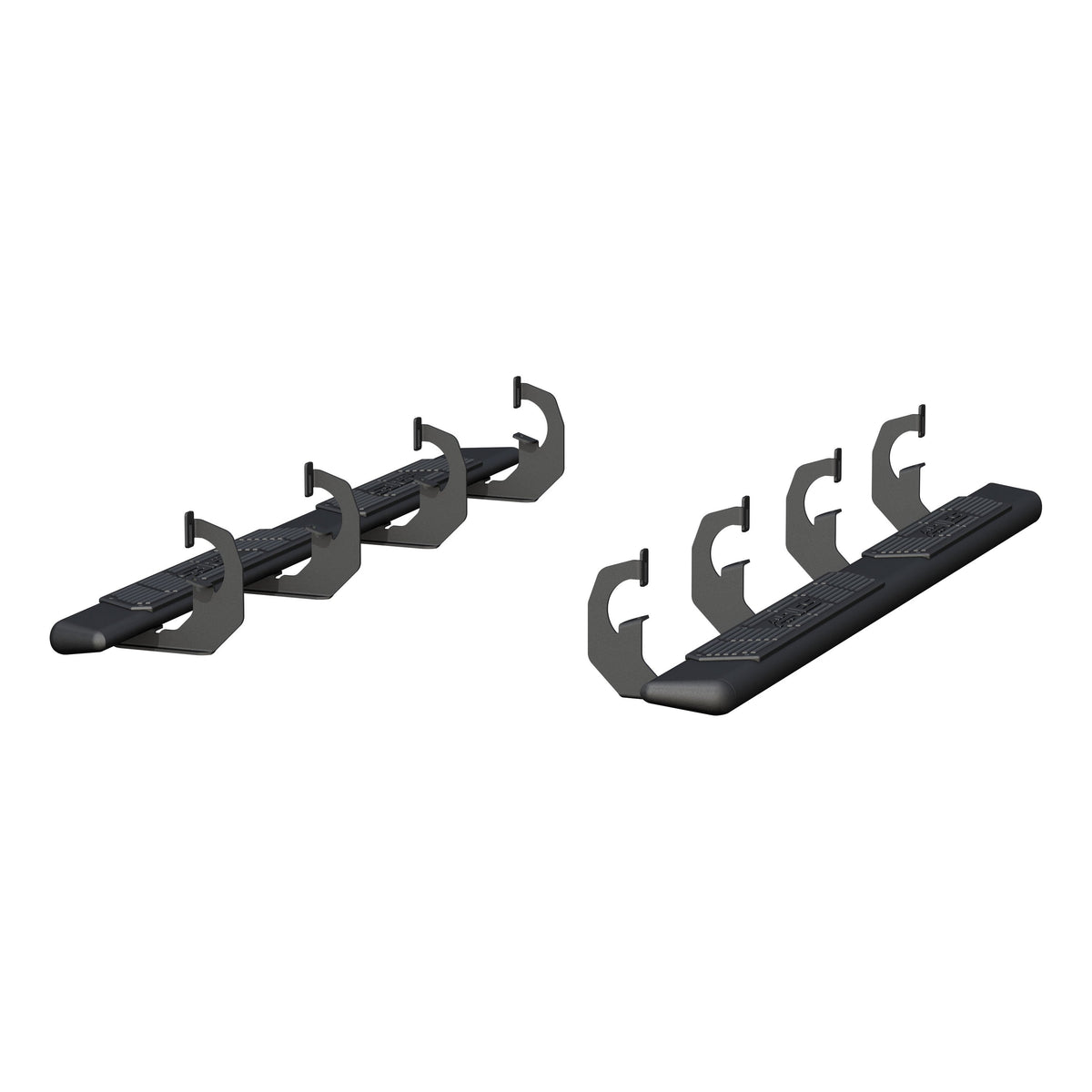 ARIES AscentStep 5-1/2" x 75" Black Steel Running Boards, 2019 Chevy/GMC Silverado/Sierra 1500 LD/Limited