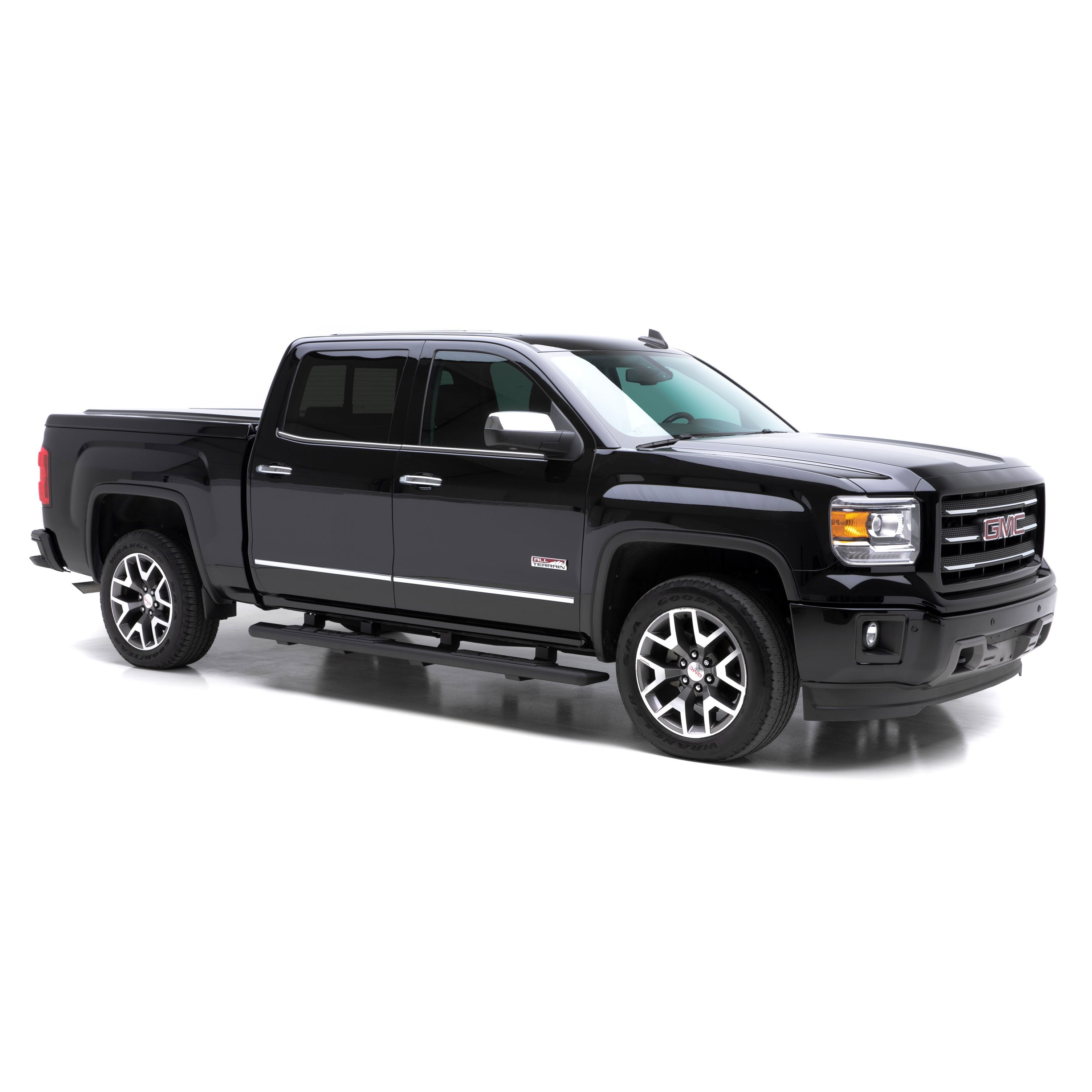 ARIES AscentStep 5-1/2" x 75" Black Steel Running Boards, 2019 Chevy/GMC Silverado/Sierra 1500 LD/Limited