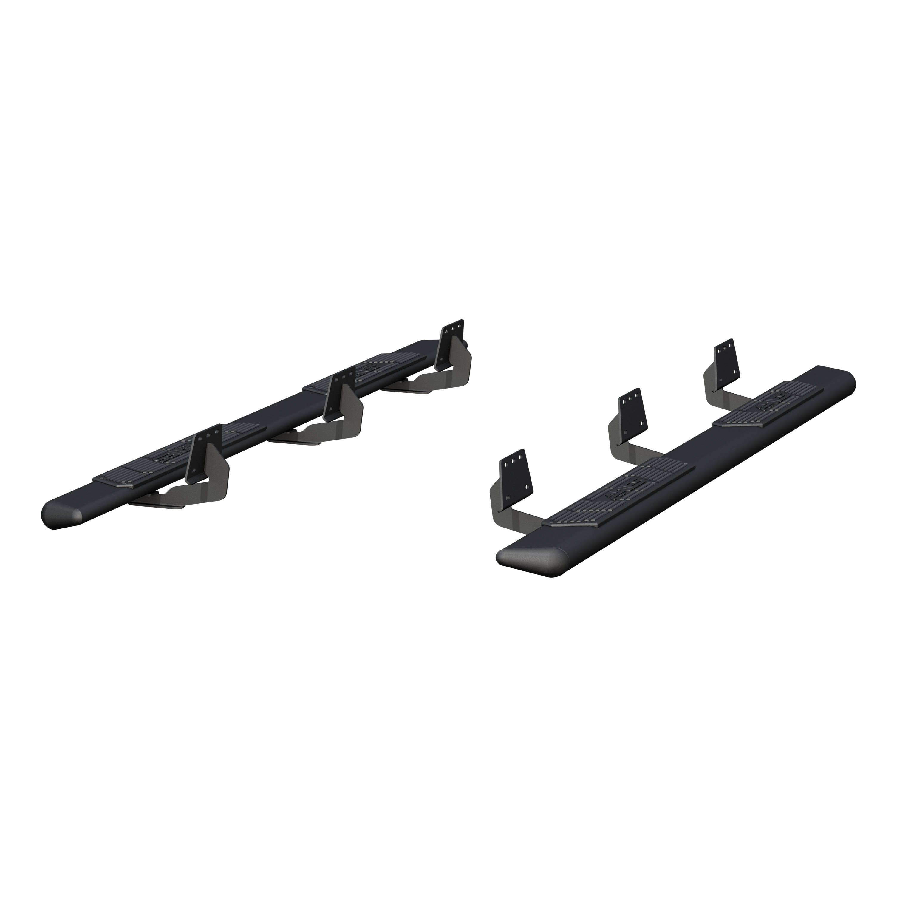 ARIES AscentStep 5-1/2" x 91" Black Steel Running Boards, 2019-2026 Ram 1500