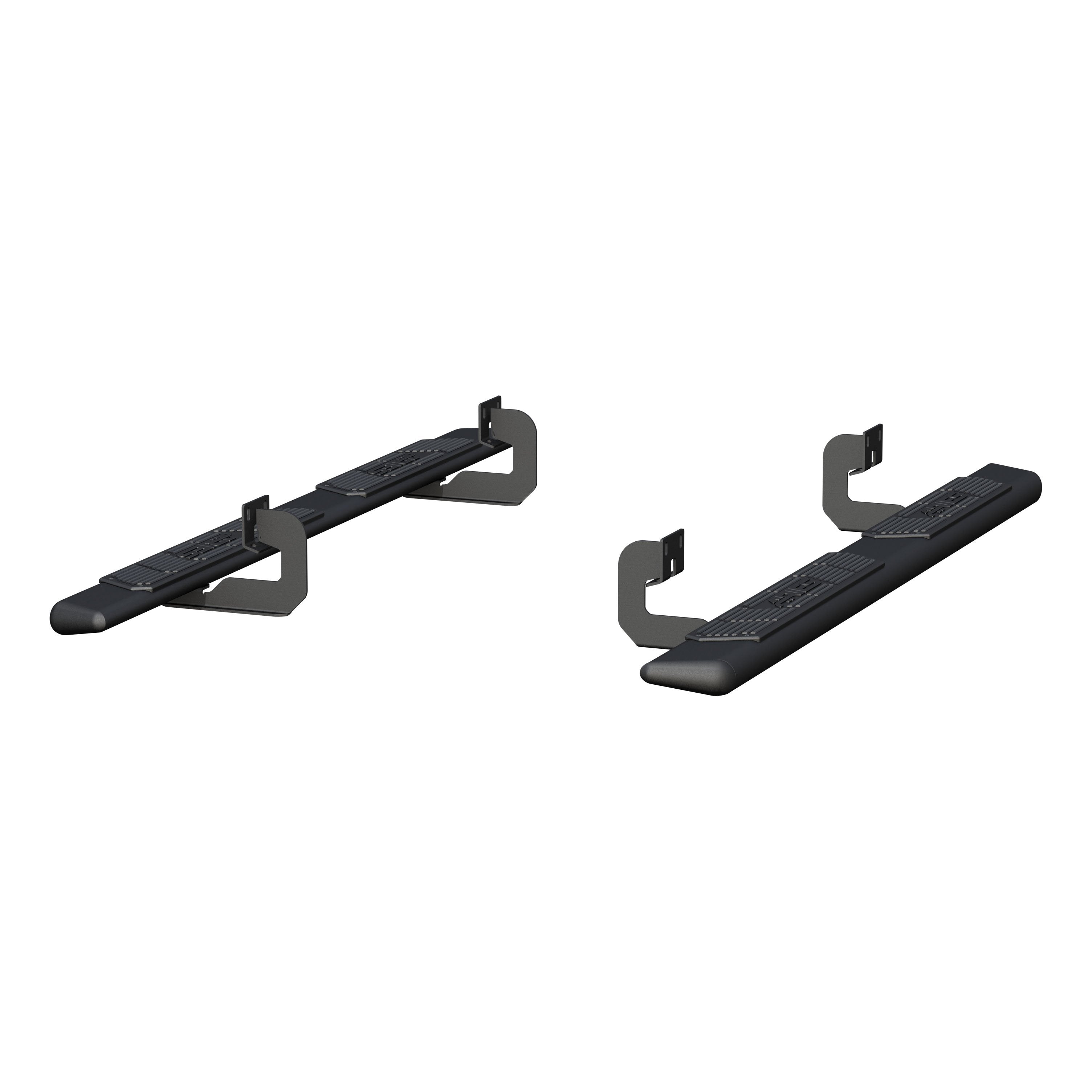 ARIES AscentStep 5-1/2" x 75" Black Steel Running Boards, 2009-2014 Ford F-150