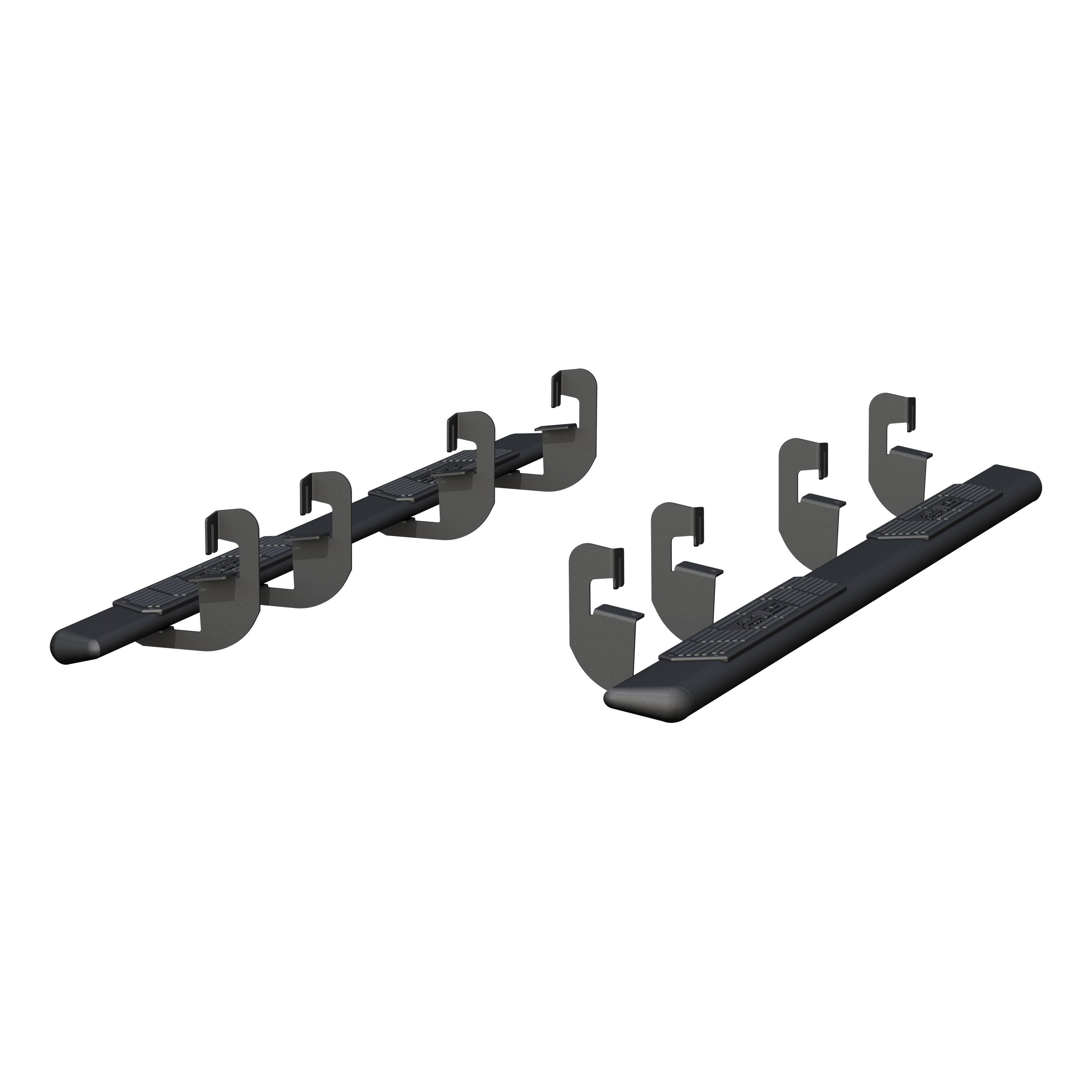 ARIES AscentStep 5-1/2" x 91" Black Steel Running Boards, 2019-2026 Chevy/GMC Silverado/Sierra 1500, 2020-2026 Chevy/GMC Silverado/Sierra 2500HD/3500HD