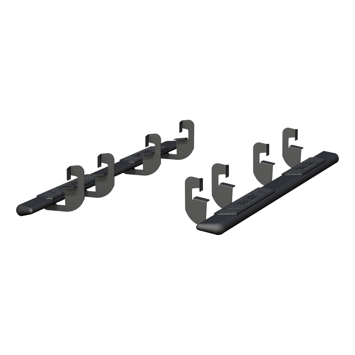 ARIES AscentStep 5-1/2" x 91" Black Steel Running Boards, 2019-2026 Chevy/GMC Silverado/Sierra 1500, 2020-2026 Chevy/GMC Silverado/Sierra 2500HD/3500HD