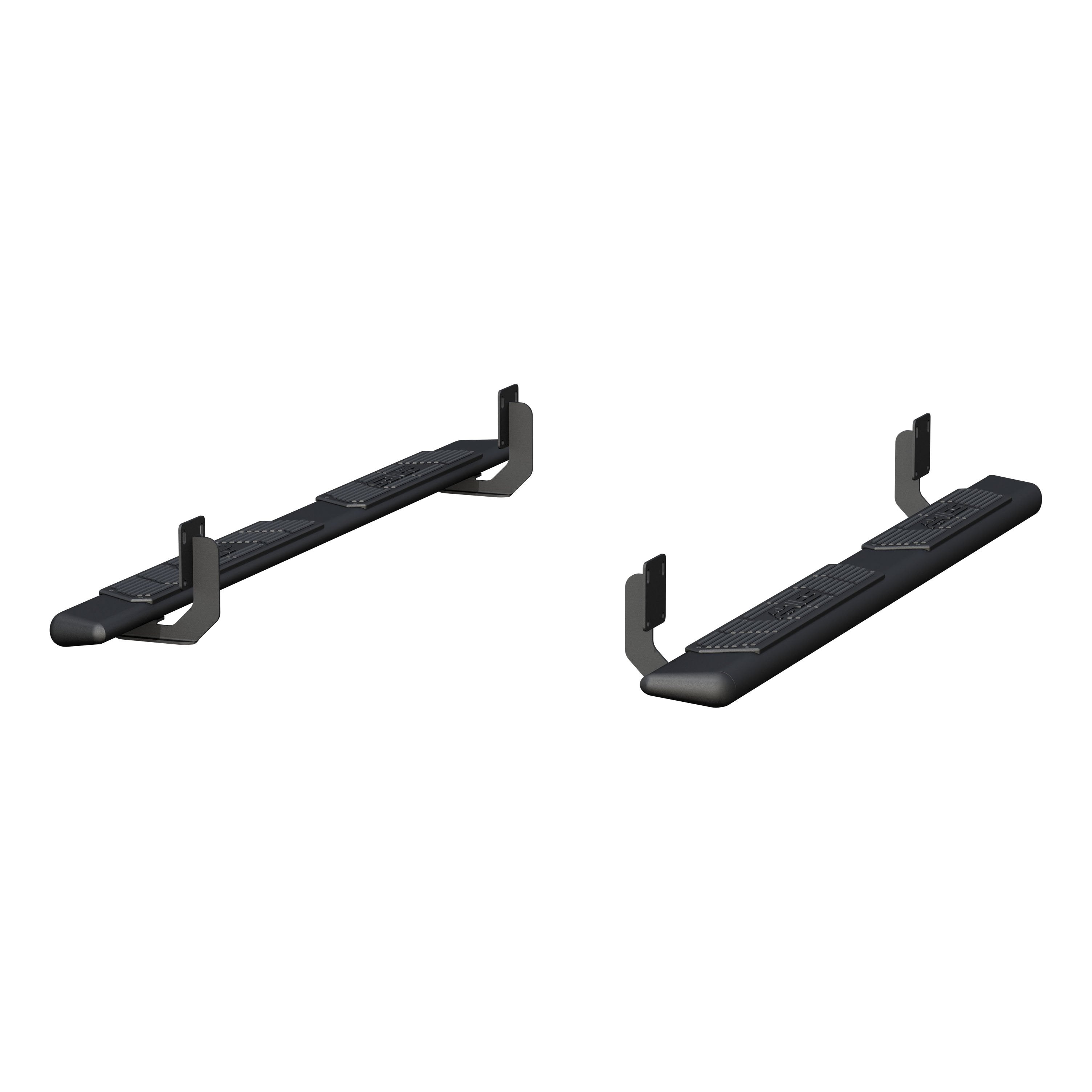 ARIES AscentStep 5-1/2" x 75" Black Steel Running Boards, 1999-2016 Ford F-250/F-350 Super Duty