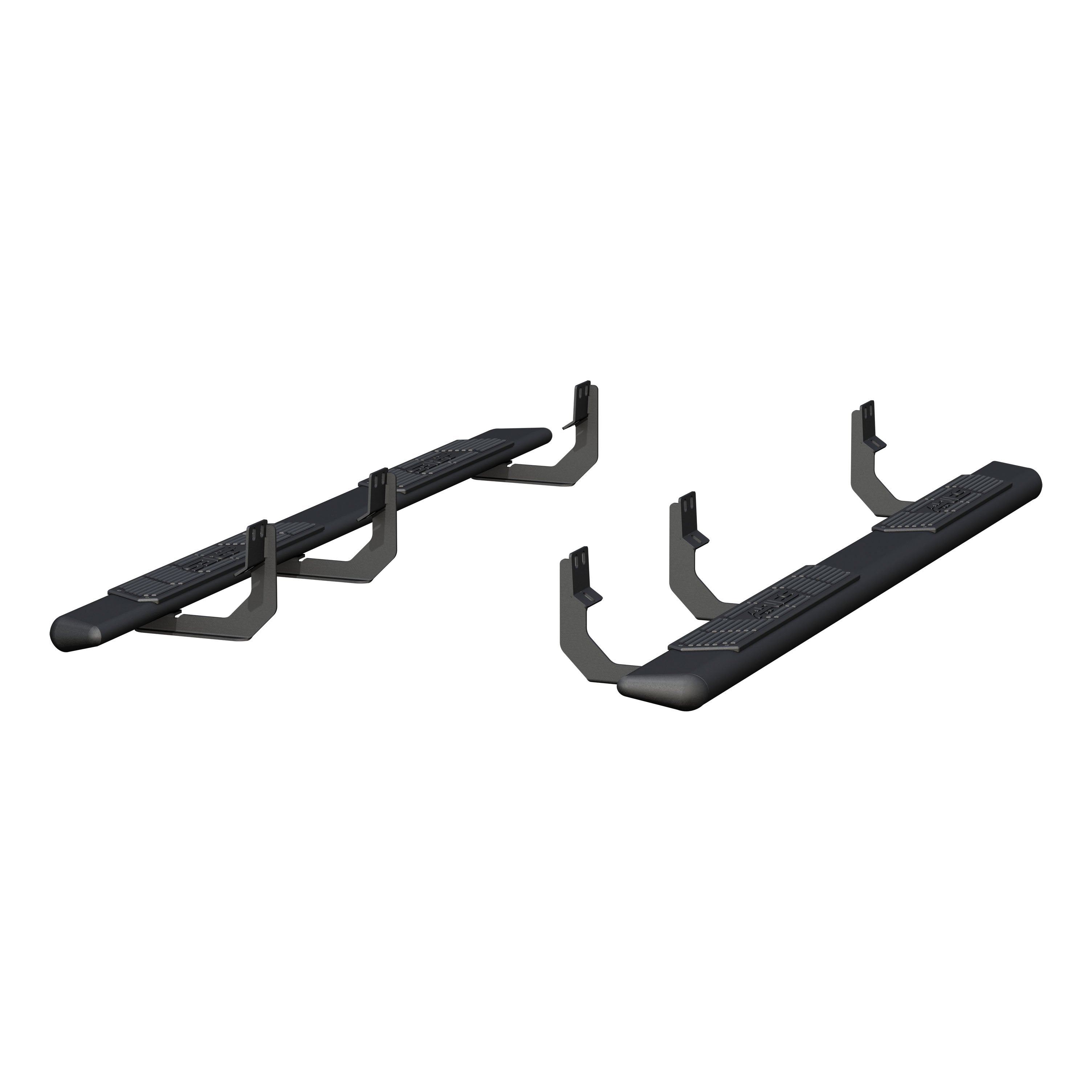 ARIES AscentStep 5-1/2" x 85" Black Steel Running Boards, 2016-2024 Nissan TITAN XD, 2017-2024 Nissan TITAN