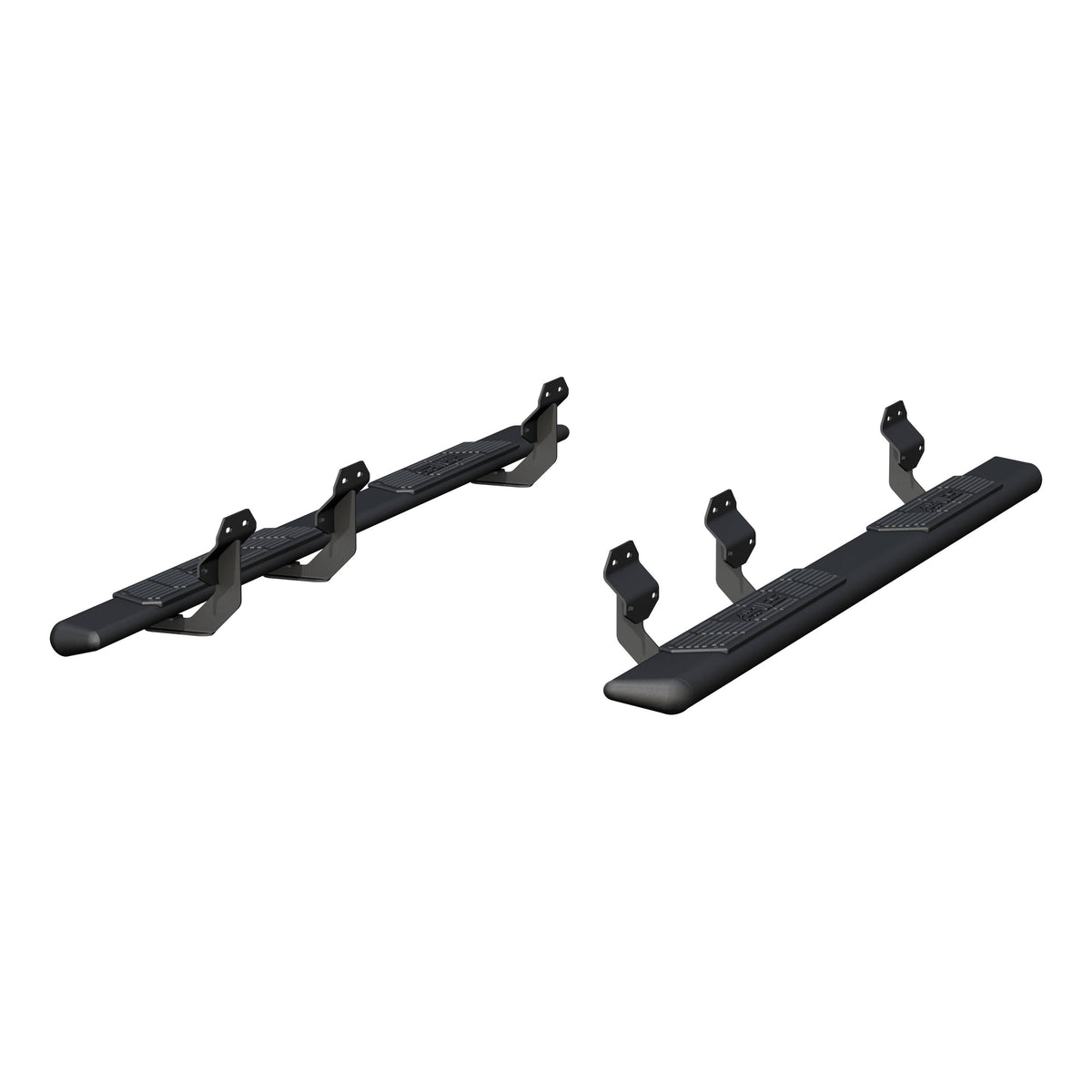 ARIES AscentStep 5-1/2" x 91" Black Steel Running Boards, 2015-2026 Ford F-150, 2017-2026 Ford F-250/F-350/F-450/F-550 Super Duty, 2022-2025 Ford F-150 Lightning