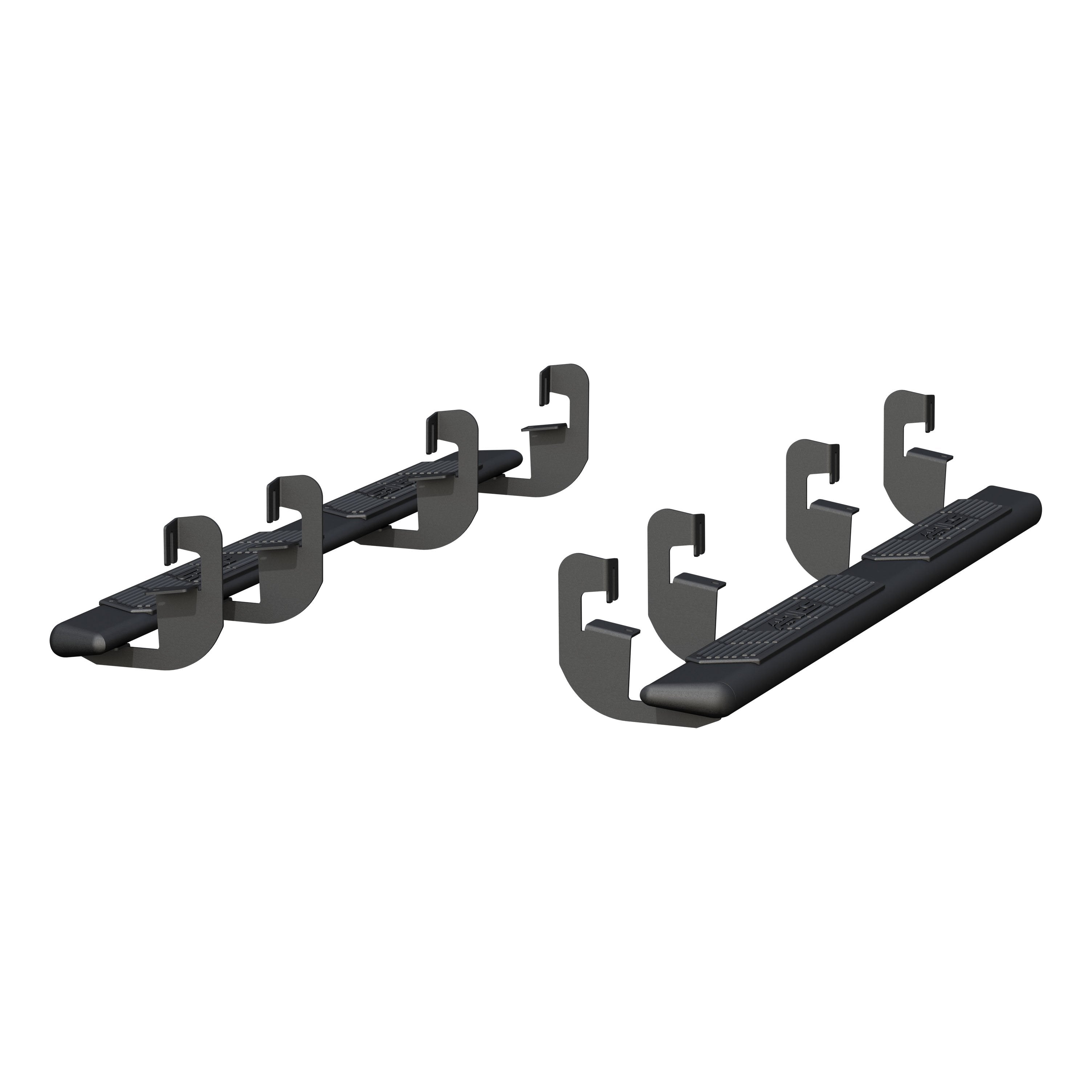 ARIES AscentStep 5-1/2" x 75" Black Steel Running Boards, 2019-2026 Chevy/GMC Silverado/Sierra 1500, 2020-2026 Chevy/GMC Silverado/Sierra 2500HD/3500HD