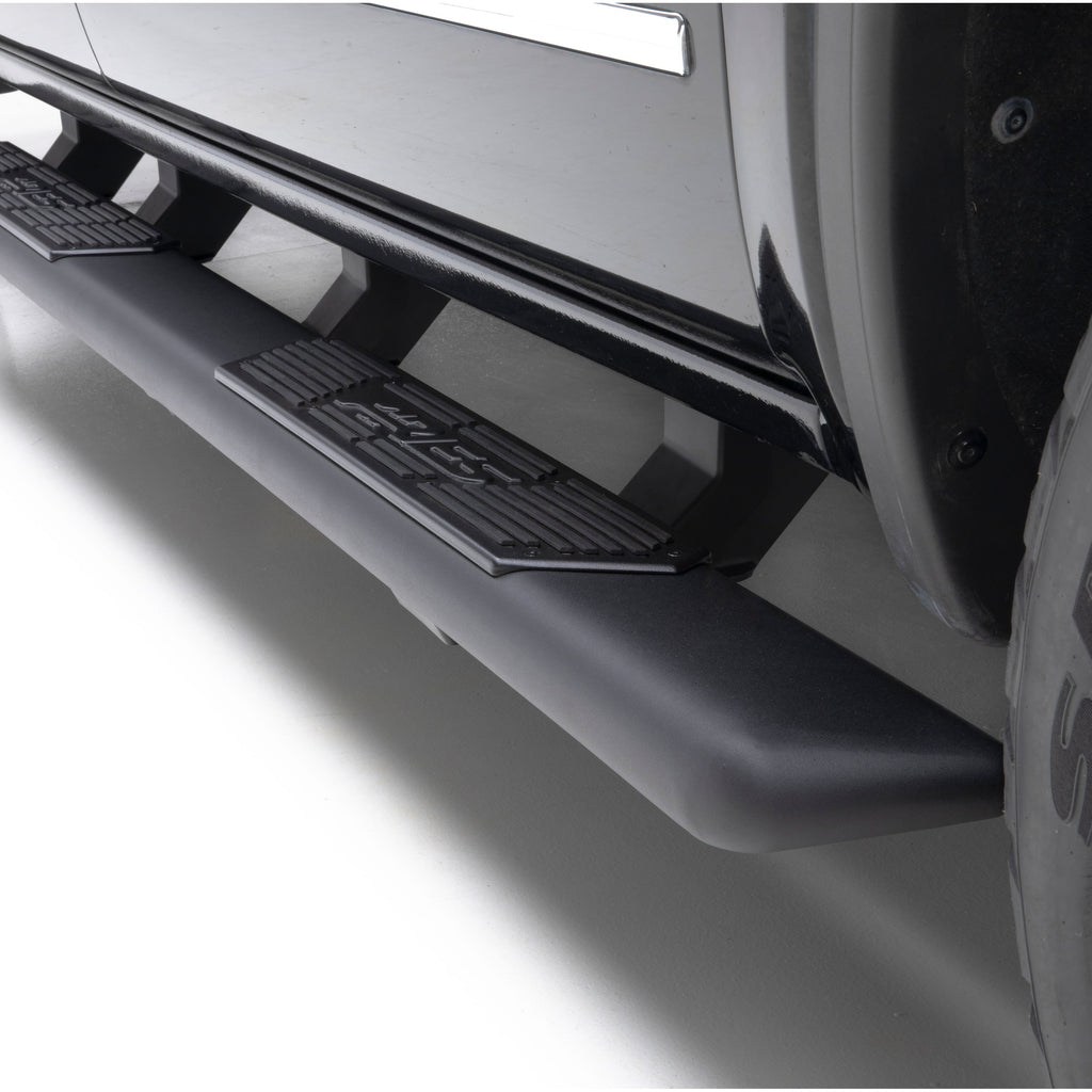 ARIES AscentStep 5-1/2" x 85" Black Steel Running Board, 2022-2026 Toyota Tundra