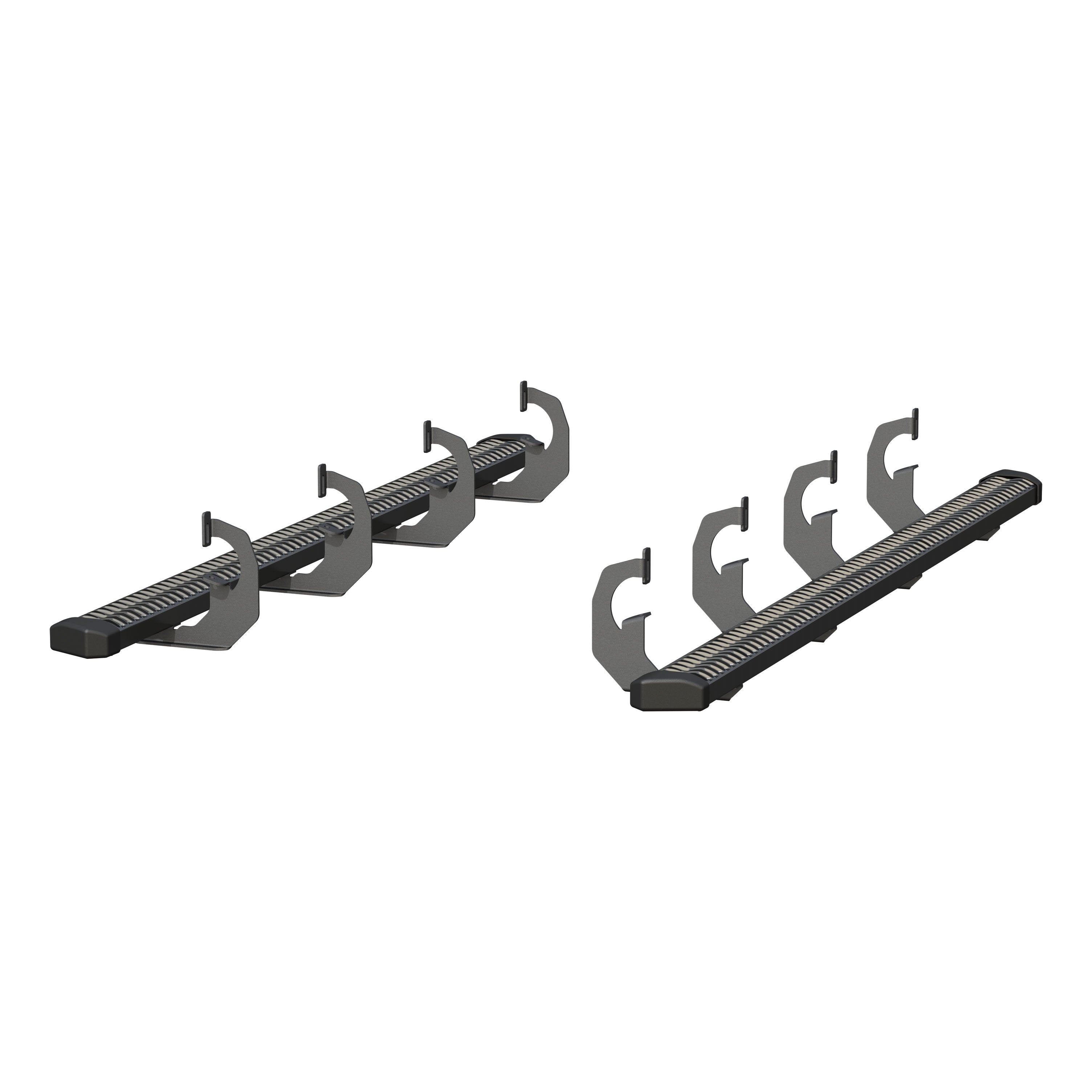 ARIES SlimGrip 5" x 78" Black Running Boards, 2019 Chevy/GMC Silverado/Sierra 1500 LD/Limited