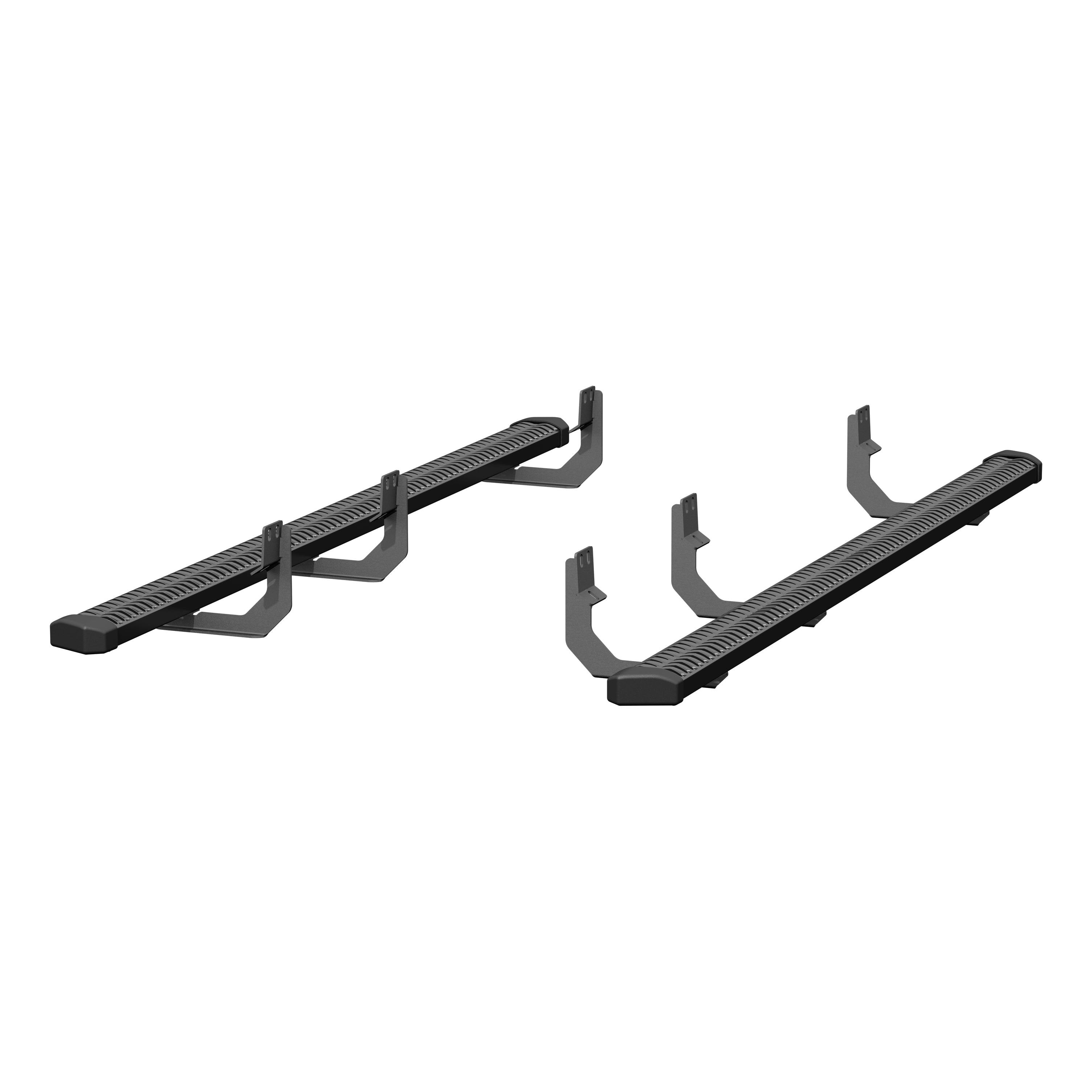 ARIES SlimGrip 5" x 88" Black Running Boards, 2016-2024 Nissan TITAN XD, 2017-2024 Nissan TITAN