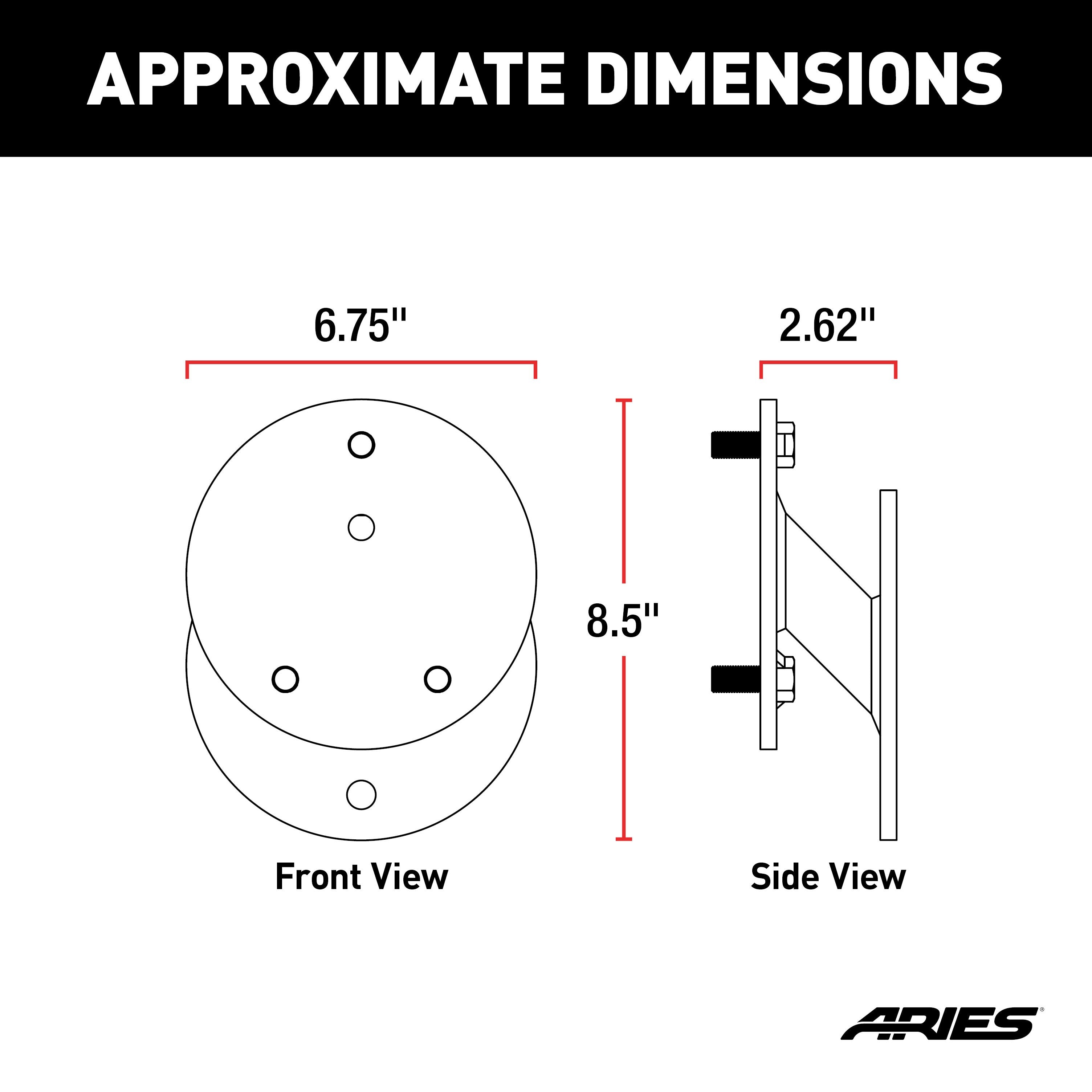 ARIES Jeep Wrangler JK Spare Tire Relocation Carrier, 2018 Jeep Wrangler