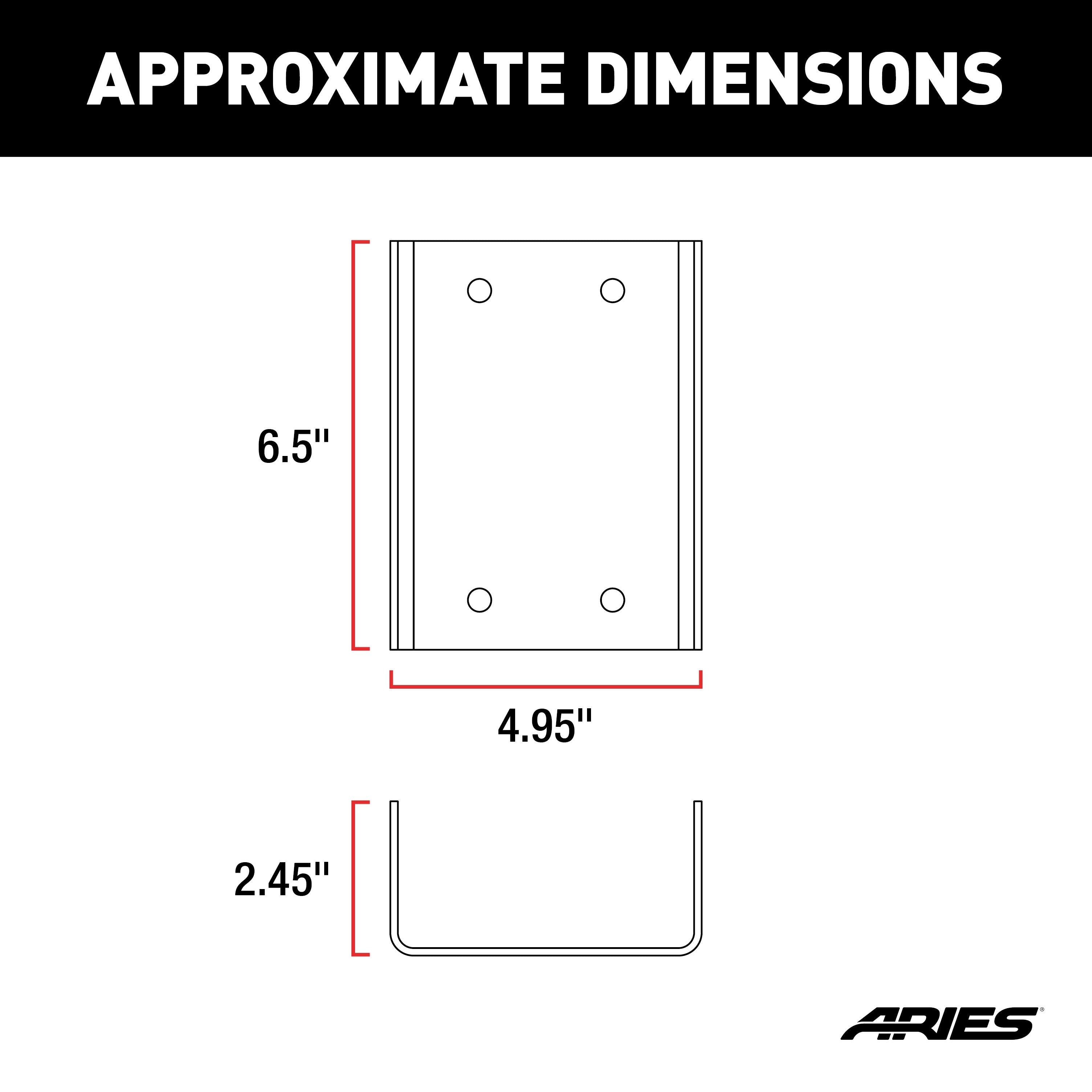 ARIES Jeep Wrangler JK Third Brake Light Extension Bracket, 2018 Jeep Wrangler