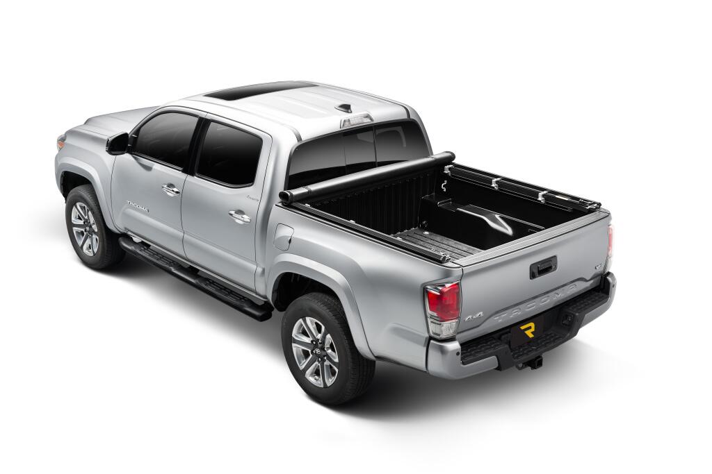 TruXport Tonneau Cover Black 2022-2026 Toyota Tundra 5 Foot 7 Inch Bed with Deck Rail System Truxedo