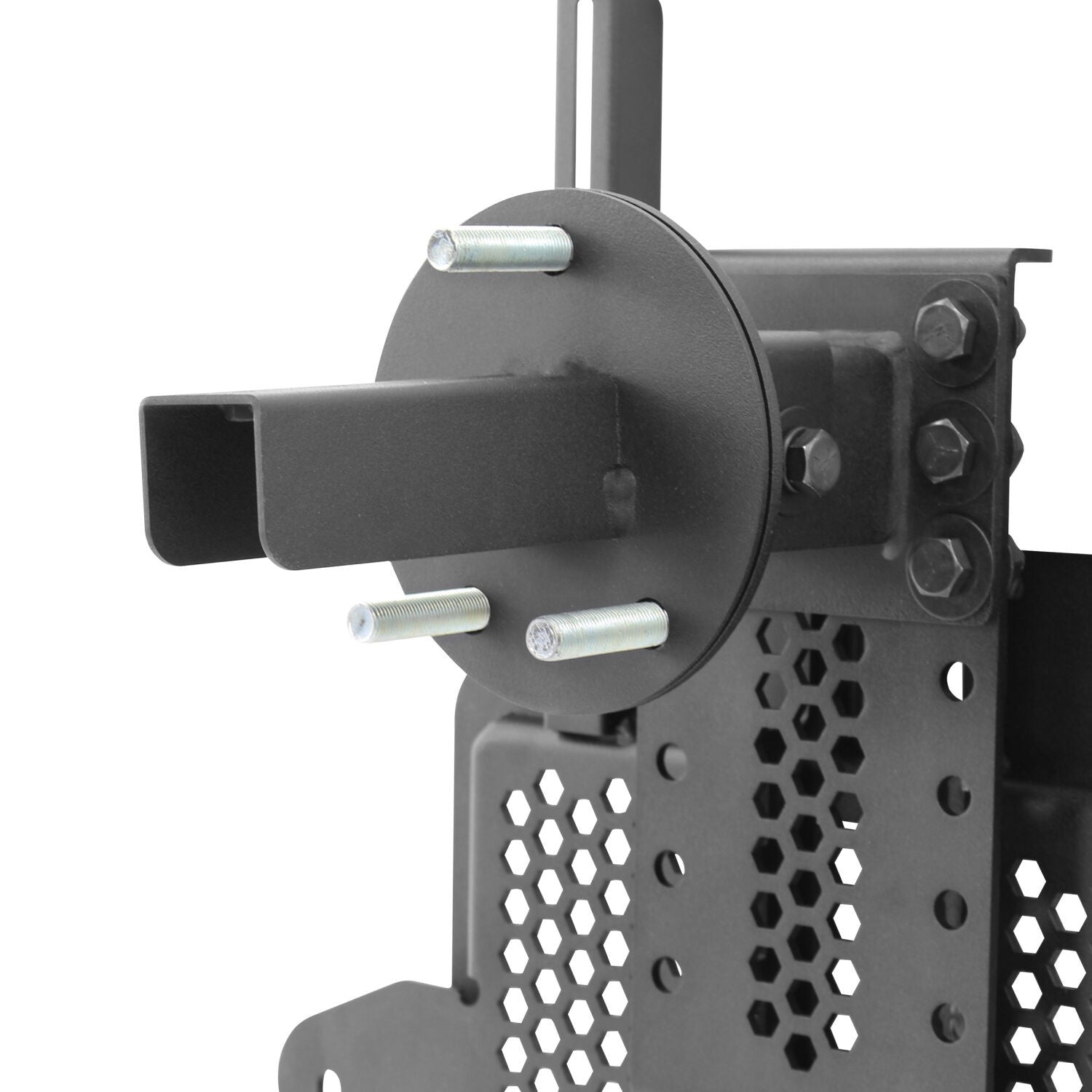 Rockline Body Mount Spare Tire Carrier Textured Black 2018-2026 Jeep Wrangler Go Rhino