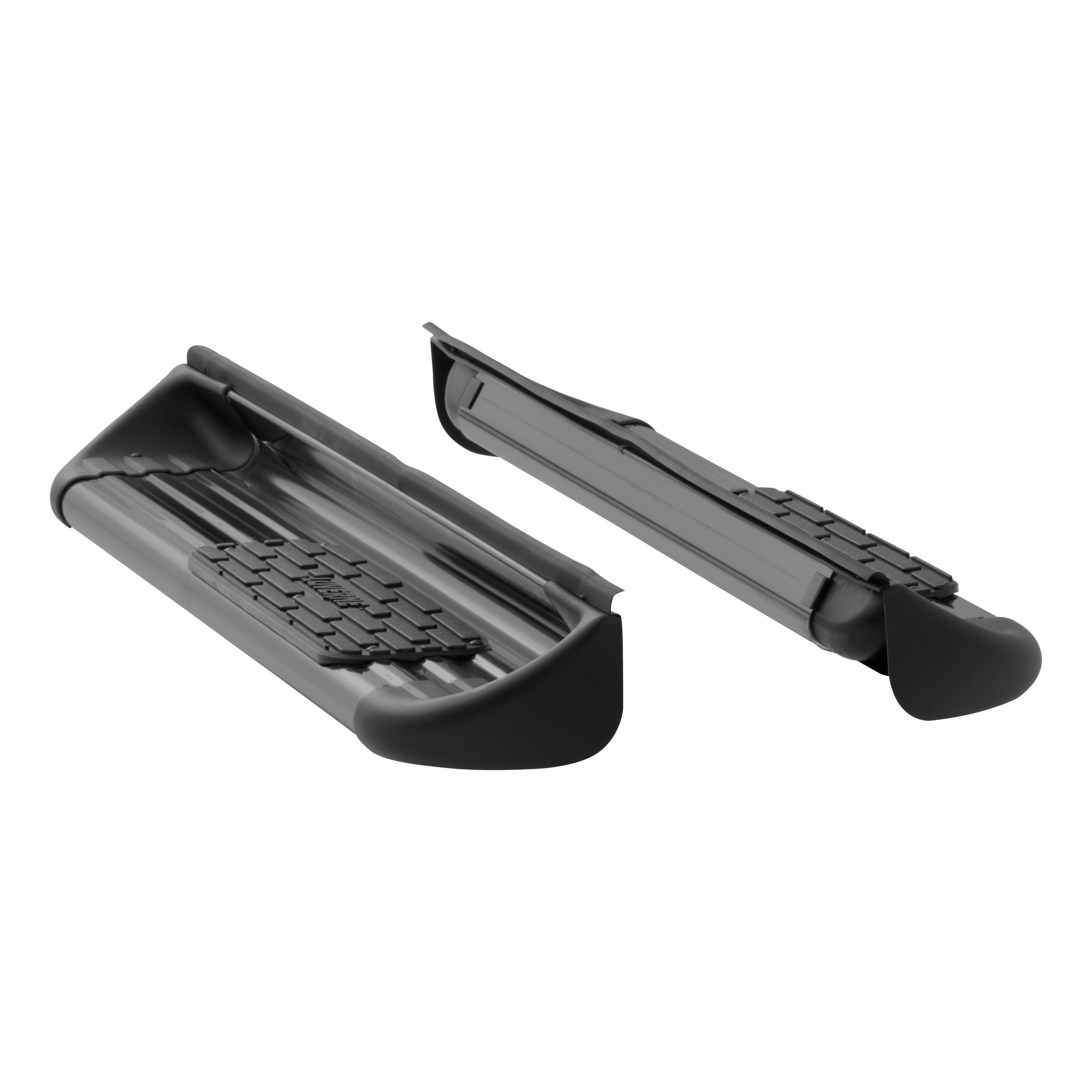 LUVERNE Black Stainless Steel Side Entry Steps, 2015-2026 Ford F-150, 2017-2026 Ford F-250/F-350/F-450 Super Duty