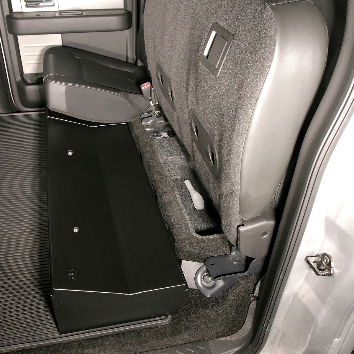 Rear Underseat Lockbox - 09-14 F-150 w/ Crew Cab w/o Subwoofer Black Tuffy Security Products