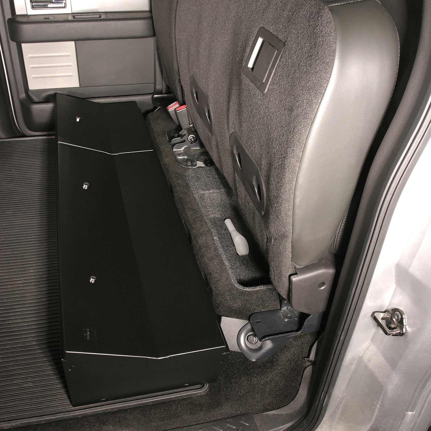 Rear Underseat Lockbox - 09-14 F-150 w/ Crew Cab w/o Subwoofer Black Tuffy Security Products