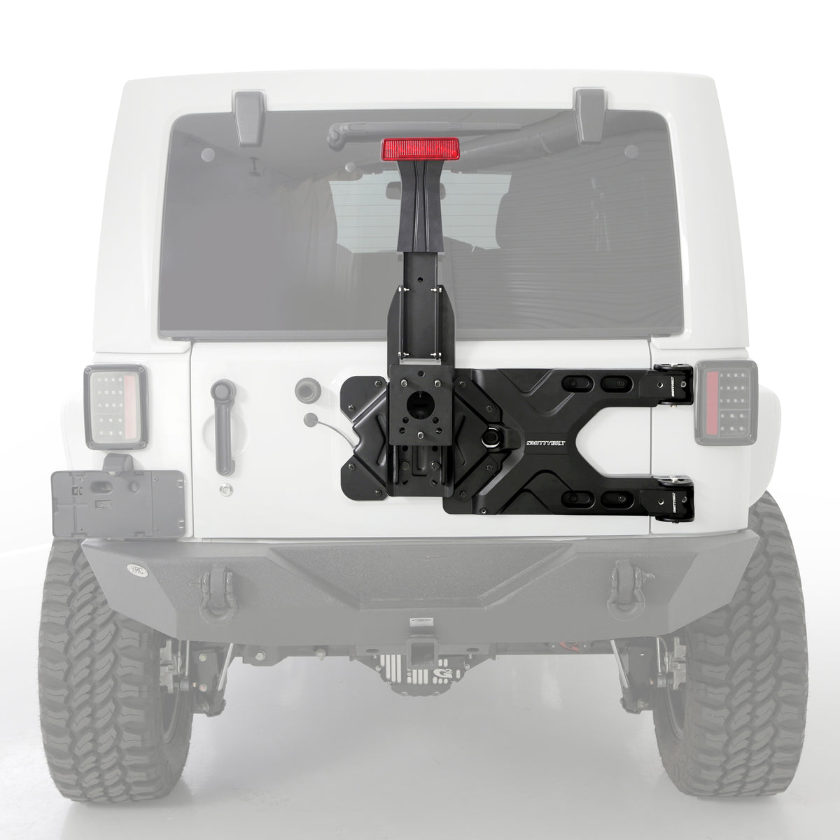 Pivot HD Tire Carrier for 07-18 Jeep Wrangler JK Smittybilt