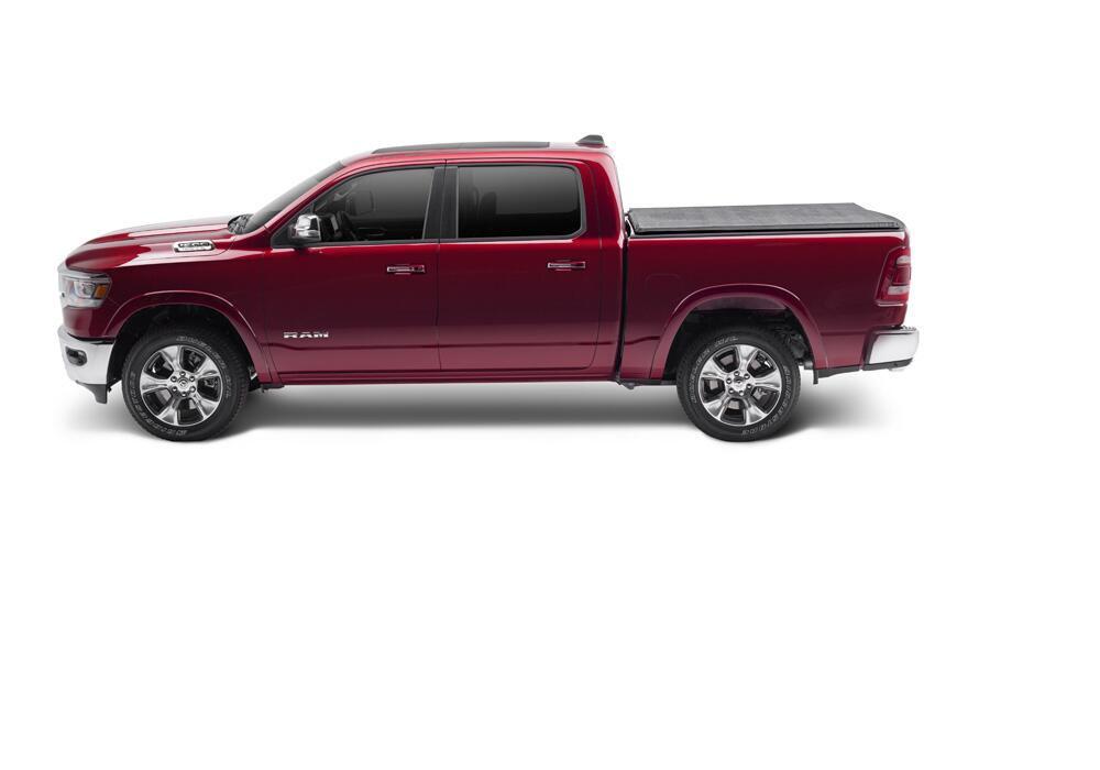 TruXport Tonneau Cover Black 2019-2026 (New Body Style) Ram 5 Foot 7 Inch Bed with RamBox with or without Mulitfunction Tailgate Truxedo